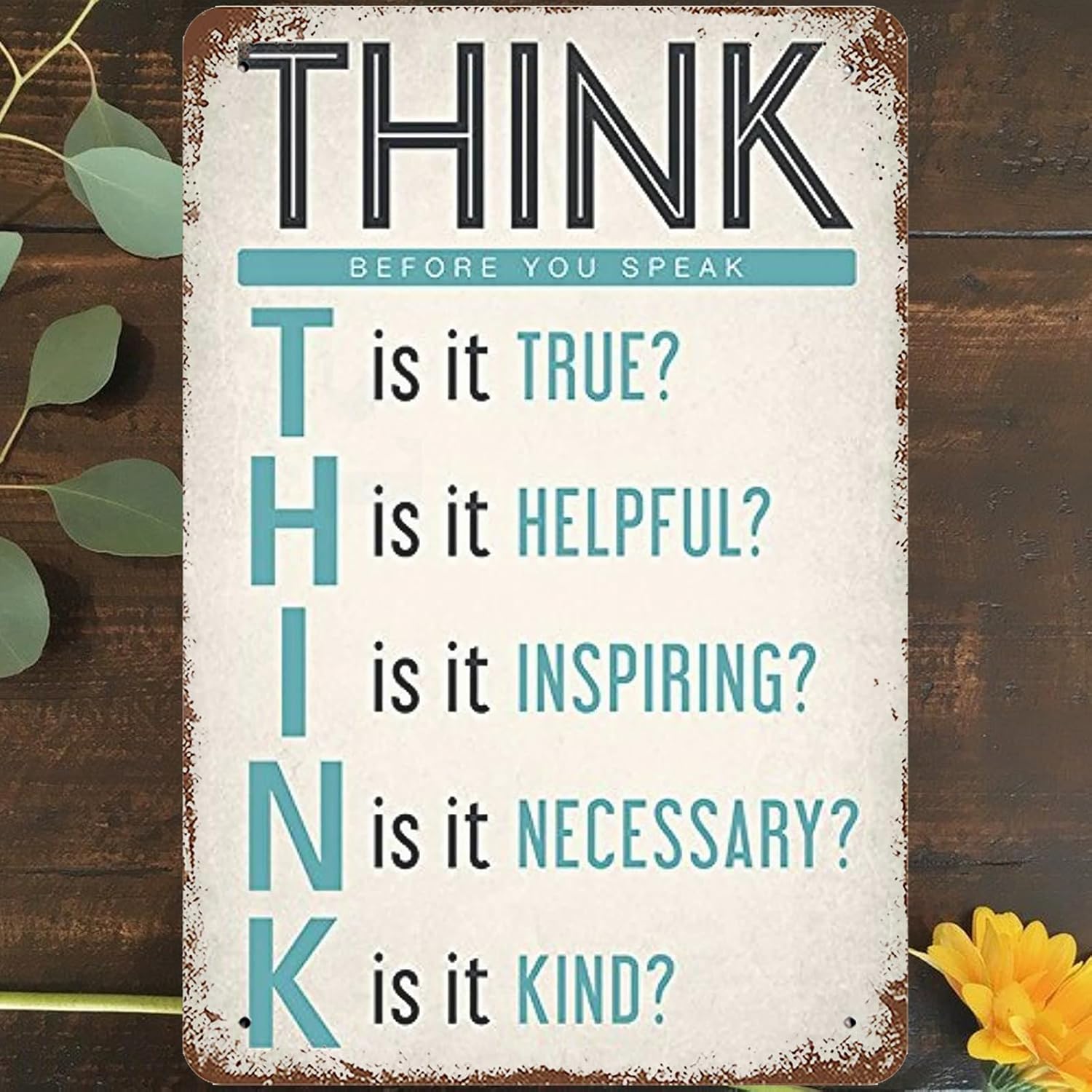 f1OZGDYEJ Vintage Metal Tin Sign Keep Calm Collection Think Before You Speak Wall Art Decor True Helpful Inspirational Kind Mo 20x30cm(7.8x11.8inch)
f1OZGDYEJ Vintage Metal Tin Sign Keep Calm Collection Think Before You Speak Wall Art Decor True Helpful Inspirational Kind Mo 20x30cm(7.8x11.8inch)