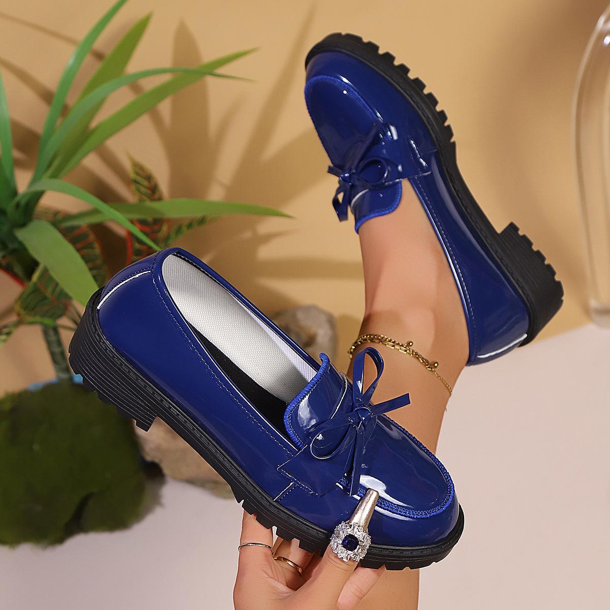 Plus Size Women s Patent Leather Bow Loafers - Spring/Summer/Autumn Mary Janes Casual Shoes 41 синій
Plus Size Women s Patent Leather Bow Loafers - Spring/Summer/Autumn Mary Janes Casual Shoes 41 синій