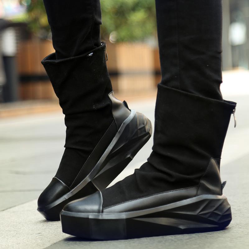 Loafers men s personality catwalk shoes y fashion shoes platform high waist zipper canvas boots trend 39 чёрный
Loafers men s personality catwalk shoes y fashion shoes platform high waist zipper canvas boots trend 39 чёрный