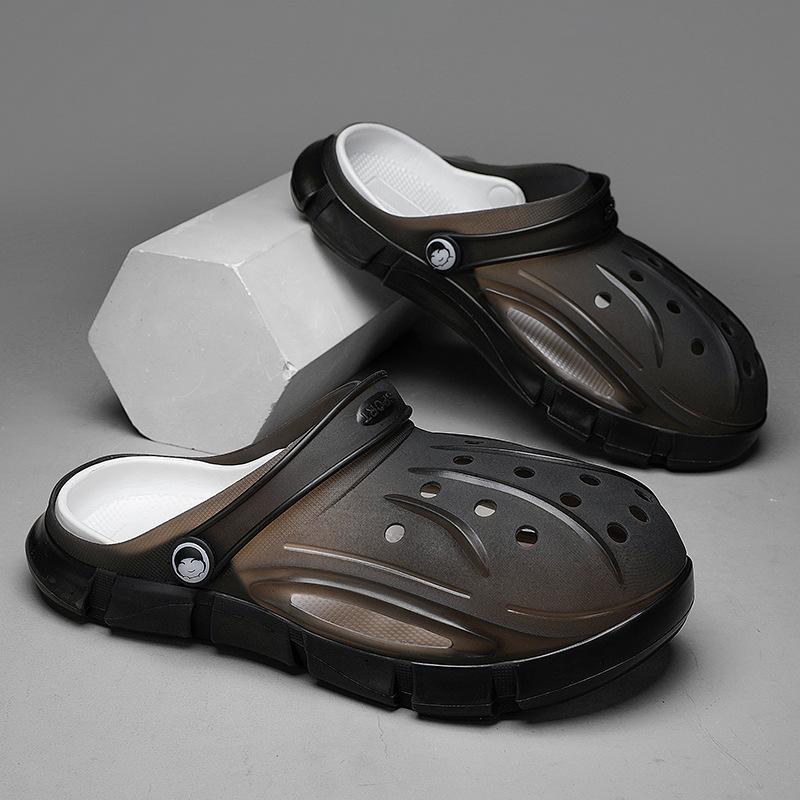 New jelly bag head sandals men s summer breathable trend wear travel sandals non-slip and wear two wear beach shoes 40
New jelly bag head sandals men s summer breathable trend wear travel sandals non-slip and wear two wear beach shoes 40