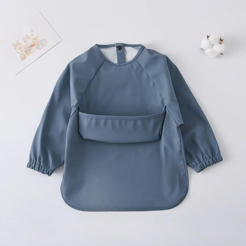 1pcs Solid Color Painting Smock Baby s Soft Waterproof Long Sleeve Art Smock Feeding Bib Apron for Kids Accessories M(1-3year) темно-синього кольору
1pcs Solid Color Painting Smock Baby s Soft Waterproof Long Sleeve Art Smock Feeding Bib Apron for Kids Accessories M(1-3year) темно-синього кольору