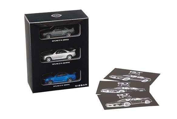 SKYLINE Set of 3 Scale Model Car R32 R33 R34 Kyosho Diecast Model Nissan Hobby Car Toy Mini Car Skyline GT-R 1/64
SKYLINE Set of 3 Scale Model Car R32 R33 R34 Kyosho Diecast Model Nissan Hobby Car Toy Mini Car Skyline GT-R 1/64