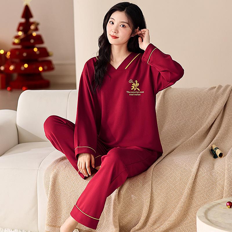 Year of the Zodiac Red Couple Pajamas – Men & Women Cotton Long Sleeve Set XXL
Year of the Zodiac Red Couple Pajamas – Men & Women Cotton Long Sleeve Set XXL