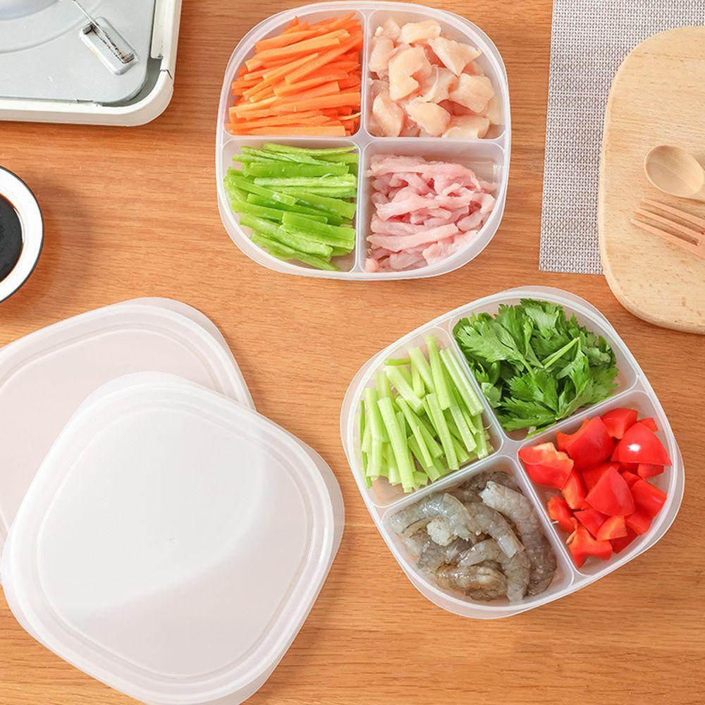 Organizer Fresh-keeping Shredded Pork Box With Lids Refrigerator Storage Box Four Grid Container
Organizer Fresh-keeping Shredded Pork Box With Lids Refrigerator Storage Box Four Grid Container