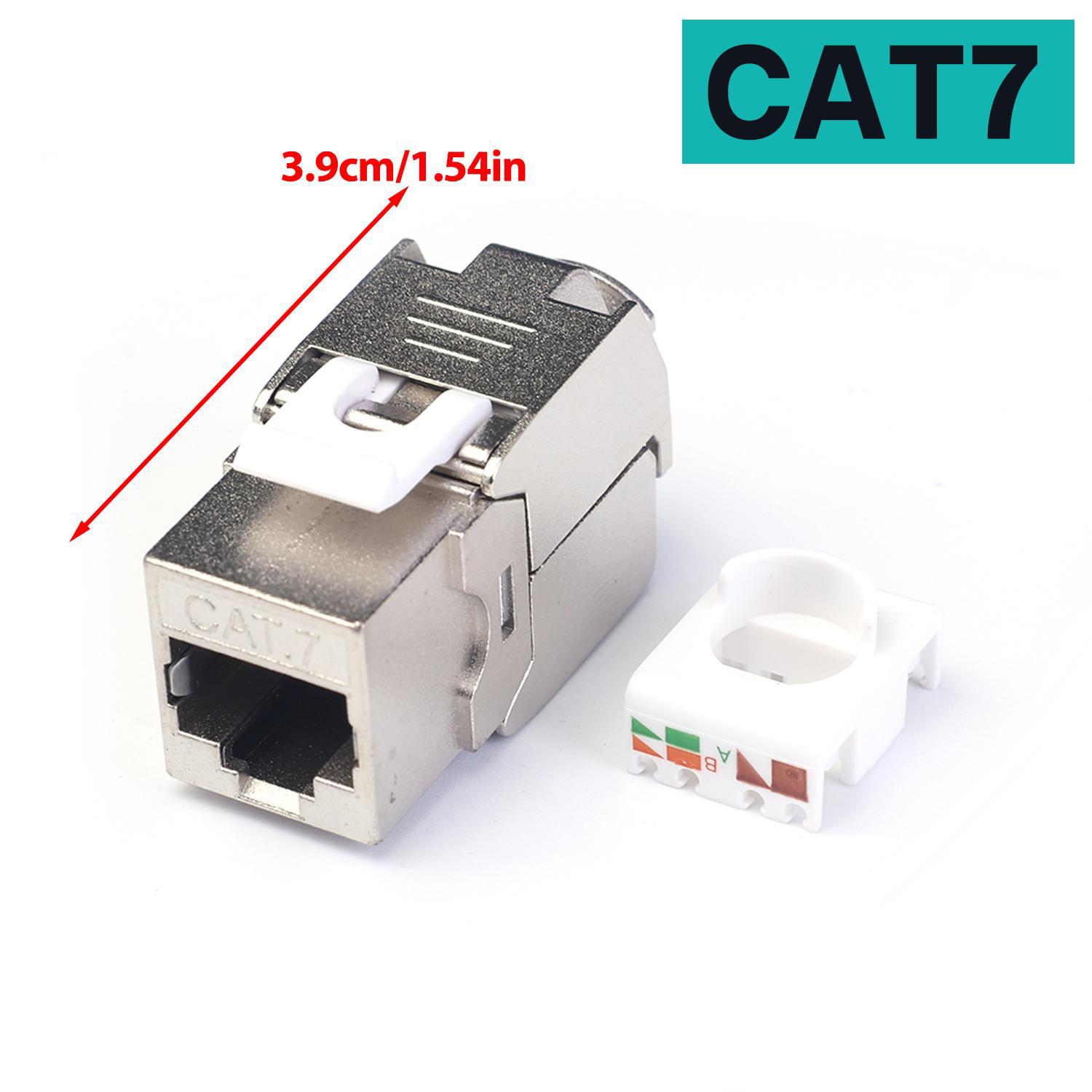 Metal Cat7 6 Cat6A Keystone Jack Connector Module RJ45 Shielded Network Cable Conector For Networking Wire Ethernet Lan Cable 1Pcs
Metal Cat7 6 Cat6A Keystone Jack Connector Module RJ45 Shielded Network Cable Conector For Networking Wire Ethernet Lan Cable 1Pcs