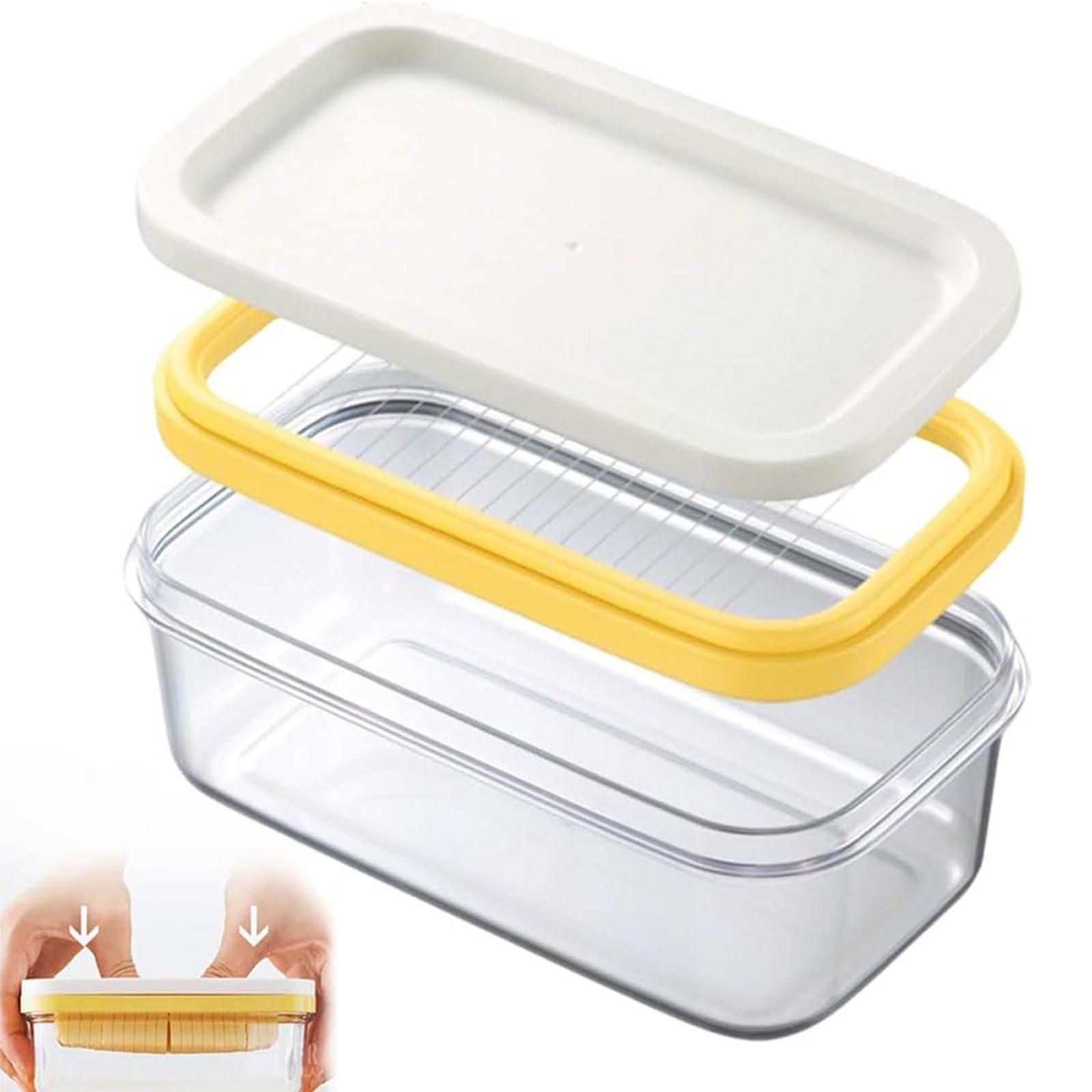Butter Slicers Cutter, New Stick Butter Container Dish With Lid For Fridge, Easy Cutting Two 4oz Sticks One Size
Butter Slicers Cutter, New Stick Butter Container Dish With Lid For Fridge, Easy Cutting Two 4oz Sticks One Size