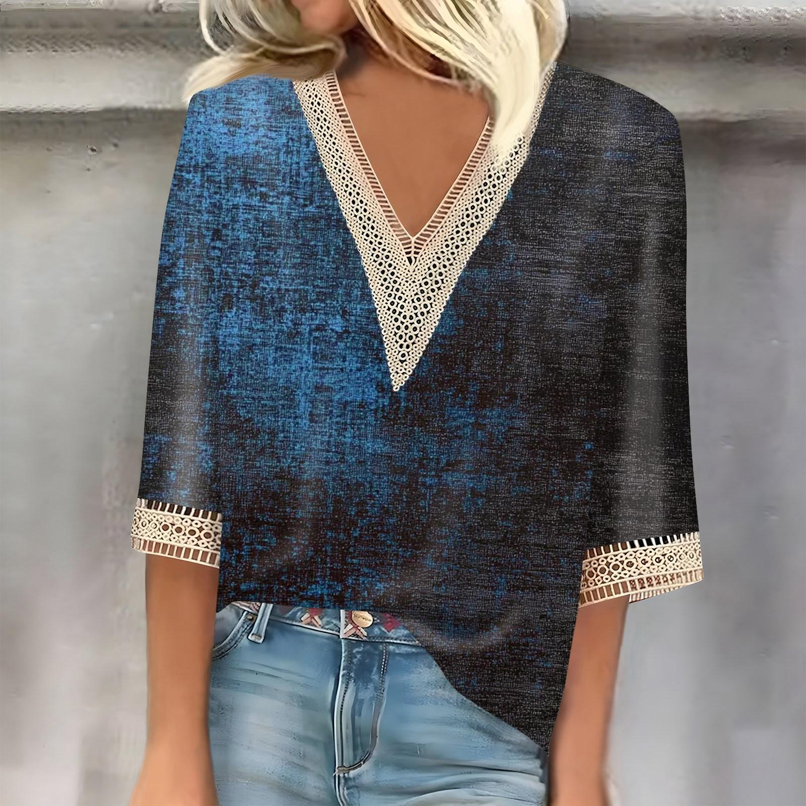 Женский кружевной топ с рукавом семь четвертей и принтом тай-дай S синий
Женский кружевной топ с рукавом семь четвертей и принтом тай-дай S синий