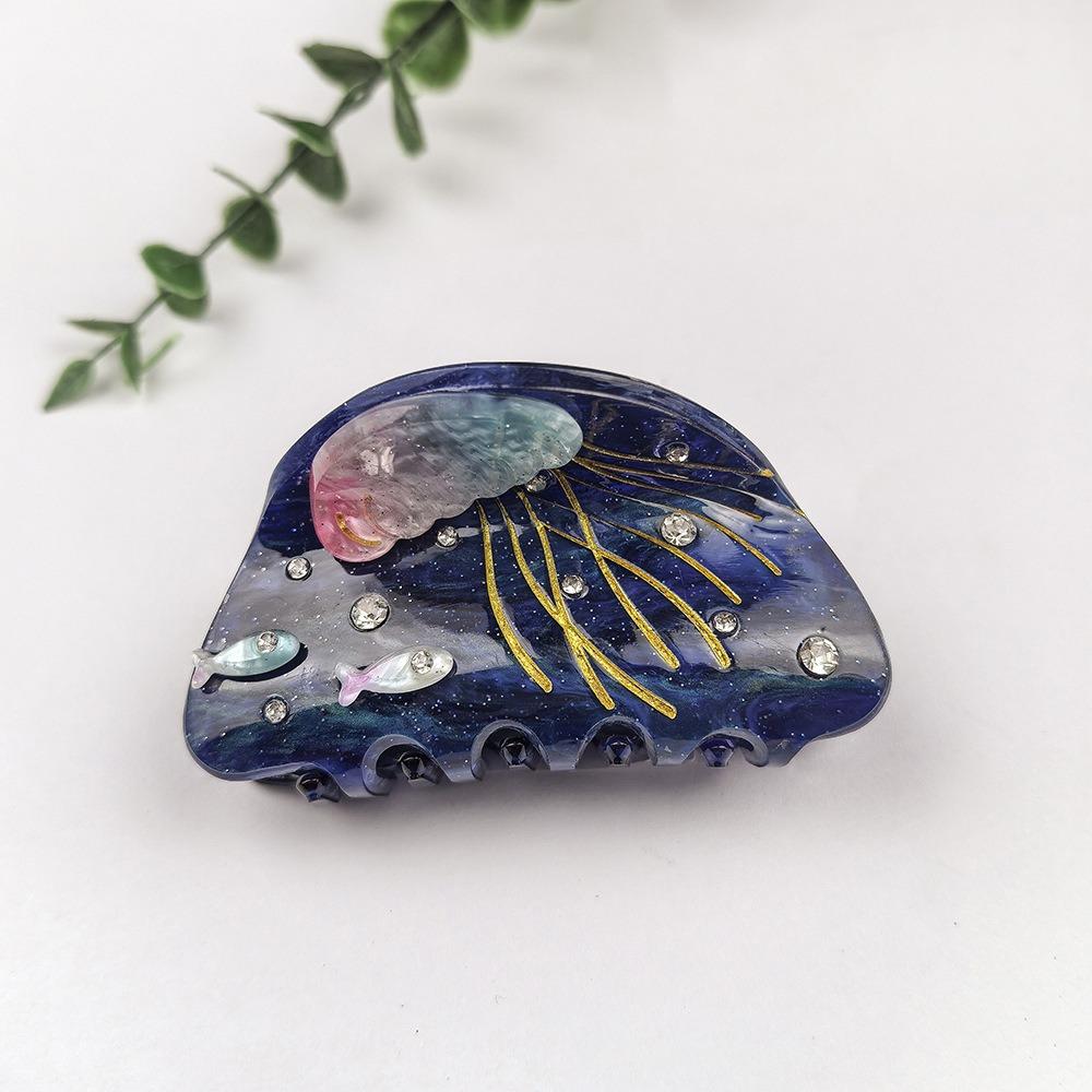 Fashion Acrylic Ocean Jellyfish Hair Claw Shining Rhinestone DIY Hair Styling Shark Clip Hair Accessories Travel
Fashion Acrylic Ocean Jellyfish Hair Claw Shining Rhinestone DIY Hair Styling Shark Clip Hair Accessories Travel