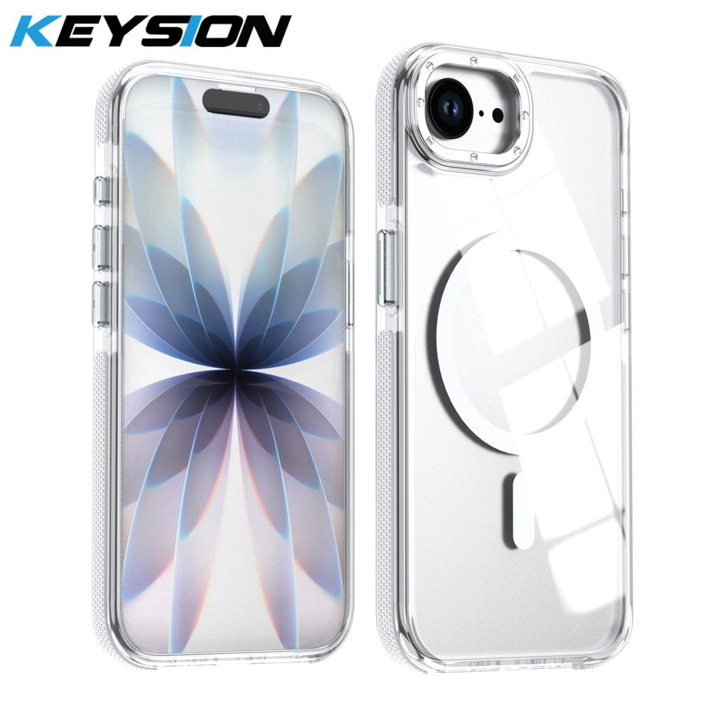 KEYSION HD Transparent Magnetic Case for MagSafe for iPhone 17e 16e Wireless Charging Shockproof Phone Cover for iPhone 17e 2026 for iPhone 17e белый
KEYSION HD Transparent Magnetic Case for MagSafe for iPhone 17e 16e Wireless Charging Shockproof Phone Cover for iPhone 17e 2026 for iPhone 17e белый