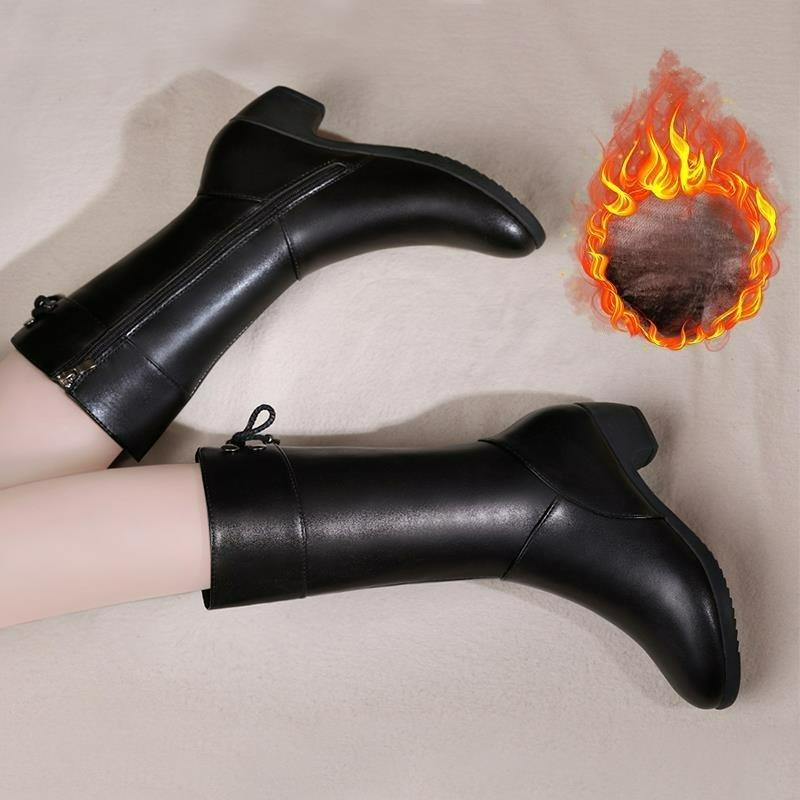 Зимние полусапоги женские на высоком каблуке, на среднем каблуке, на толстом каблуке, с плюшем, универсальные, большого размера, хлопковые туфли, кожаные сапоги EU34/CN35
Зимние полусапоги женские на высоком каблуке, на среднем каблуке, на толстом каблуке, с плюшем, универсальные, большого размера, хлопковые туфли, кожаные сапоги EU34/CN35