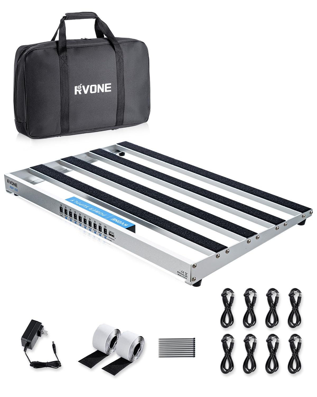 Guitar Pedal Board 19x12 Integrated Power Aluminum Alloy Construction for Superior Stability Professional Grade Includes Carrying Pedal and Hook Loops
Guitar Pedal Board 19x12 Integrated Power Aluminum Alloy Construction for Superior Stability Professional Grade Includes Carrying Pedal and Hook Loops