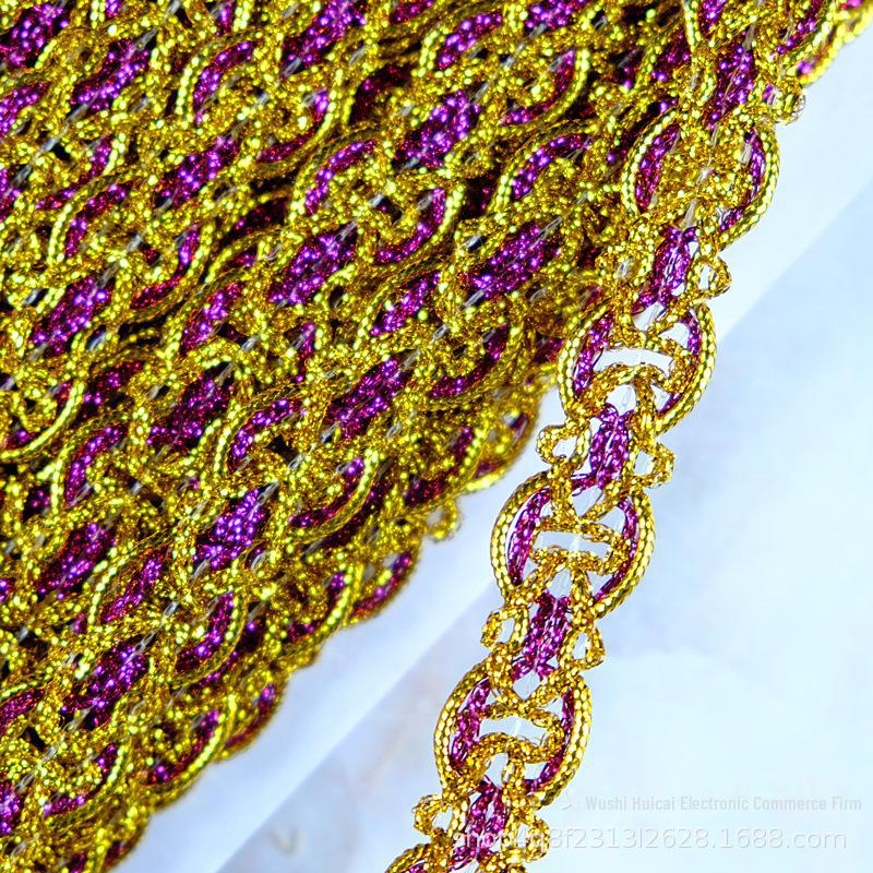 2 см Широка Золота та Срібна Паєточна Мереживна Обробка - Картка 18 м для Аксесуарів для Одягу
2 см Широка Золота та Срібна Паєточна Мереживна Обробка - Картка 18 м для Аксесуарів для Одягу