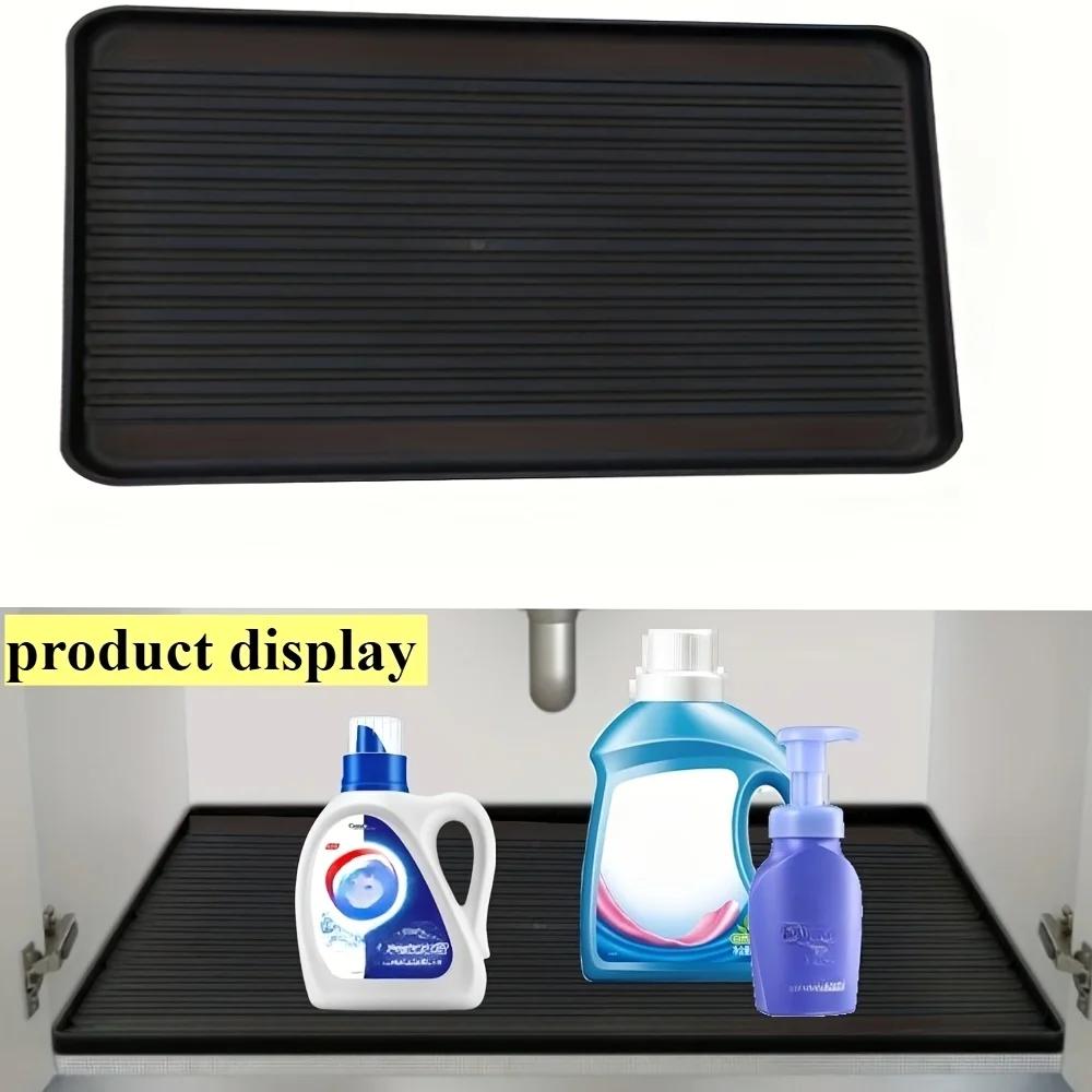 Durable Under-Sink Mat - Waterproof Drip Tray Liner For Kitchen & Bathroom Cabinets, Easy-Clean Storage Solution 32 x 43cm чорний
Durable Under-Sink Mat - Waterproof Drip Tray Liner For Kitchen & Bathroom Cabinets, Easy-Clean Storage Solution 32 x 43cm чорний
