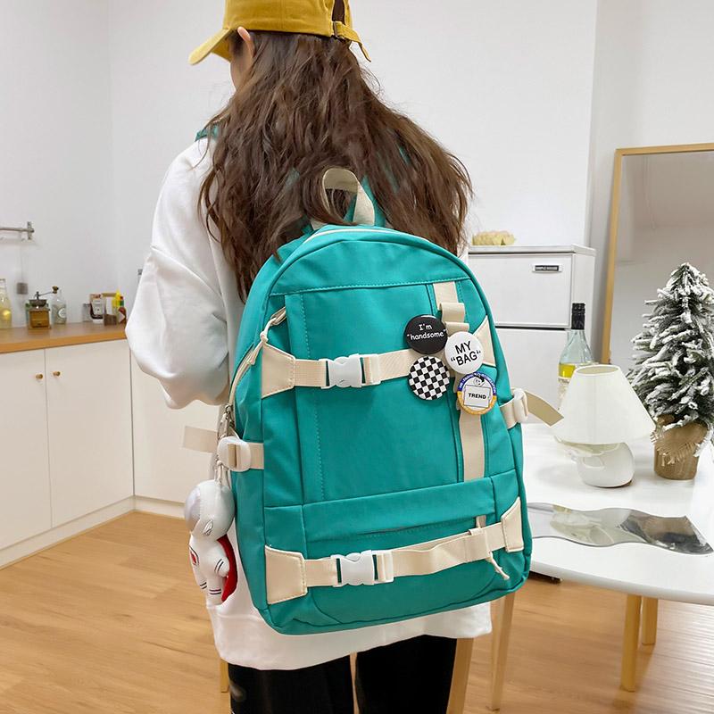 Простой школьный рюкзак большой емкости, модный студенческий рюкзак
Простой школьный рюкзак большой емкости, модный студенческий рюкзак