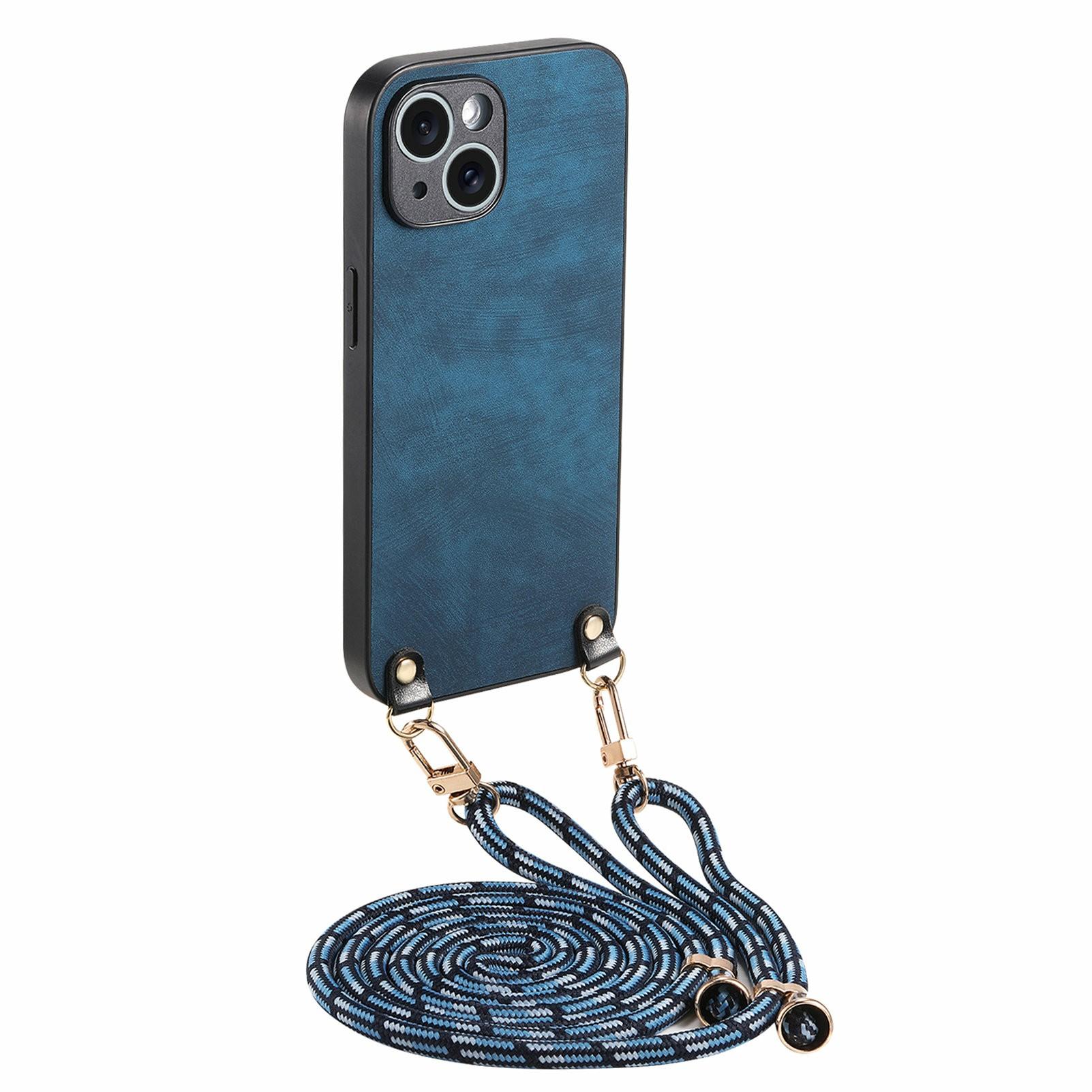 For iPhone 15 Case Retro Texture Leather Coated PC+TPU Phone Cover with Hanging Rope F
For iPhone 15 Case Retro Texture Leather Coated PC+TPU Phone Cover with Hanging Rope F