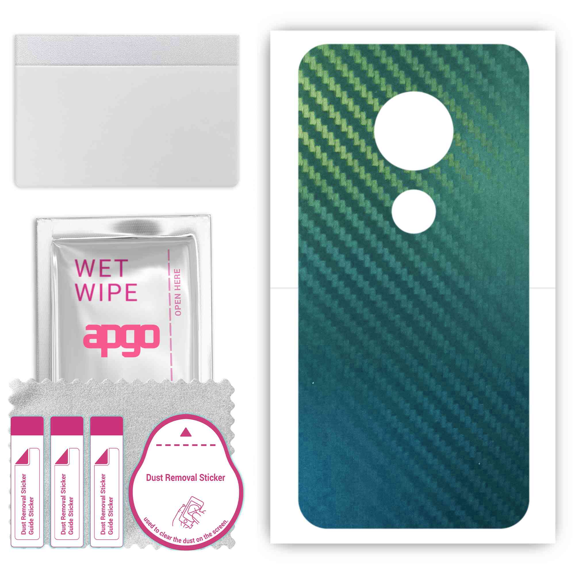 Apgo Protective Skin Sticker for the back compatible with Motorola Moto E5 Play Go, Wrap Film, Foil, Vinyl - Pattern Carbon Chameleon CAKA1
Apgo Protective Skin Sticker for the back compatible with Motorola Moto E5 Play Go, Wrap Film, Foil, Vinyl - Pattern Carbon Chameleon CAKA1