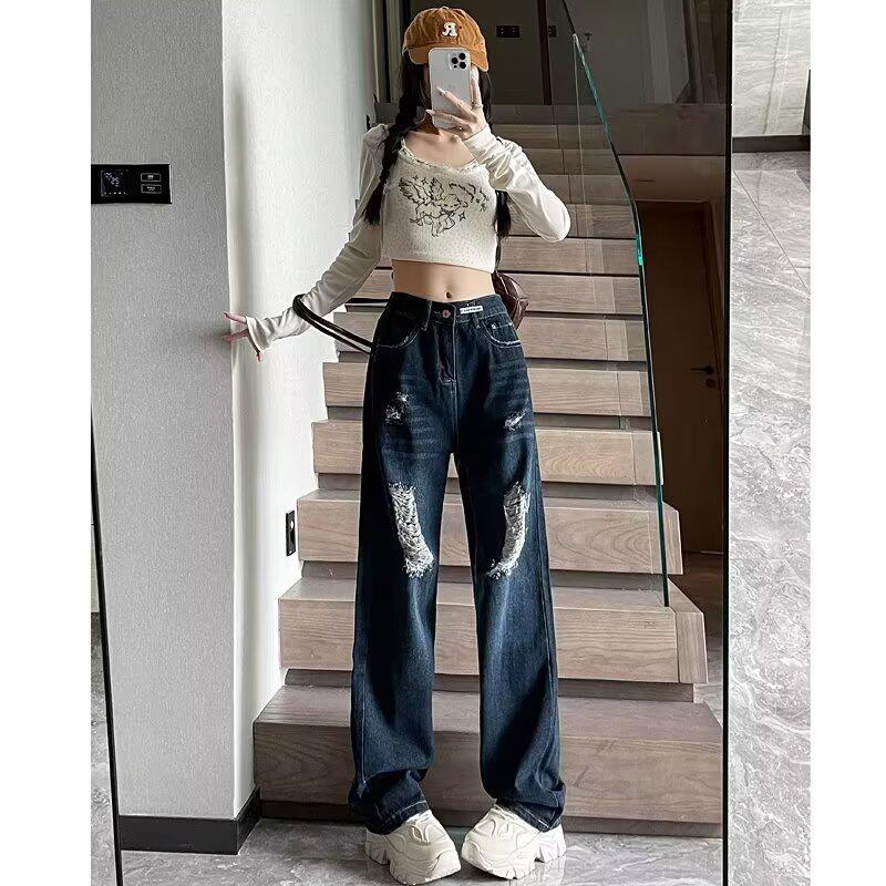 Women s Black Ripped High-Waisted Wide-Leg Jeans - Summer 2025 Collection. Extra Extra Large
Women s Black Ripped High-Waisted Wide-Leg Jeans - Summer 2025 Collection. Extra Extra Large