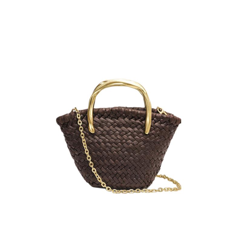 New Summer Leisure Style Lafite Grass Woven Handbag for Women Fashion Bucket Bag Straw Woven Chain Shoulder Crossbody Bag
New Summer Leisure Style Lafite Grass Woven Handbag for Women Fashion Bucket Bag Straw Woven Chain Shoulder Crossbody Bag