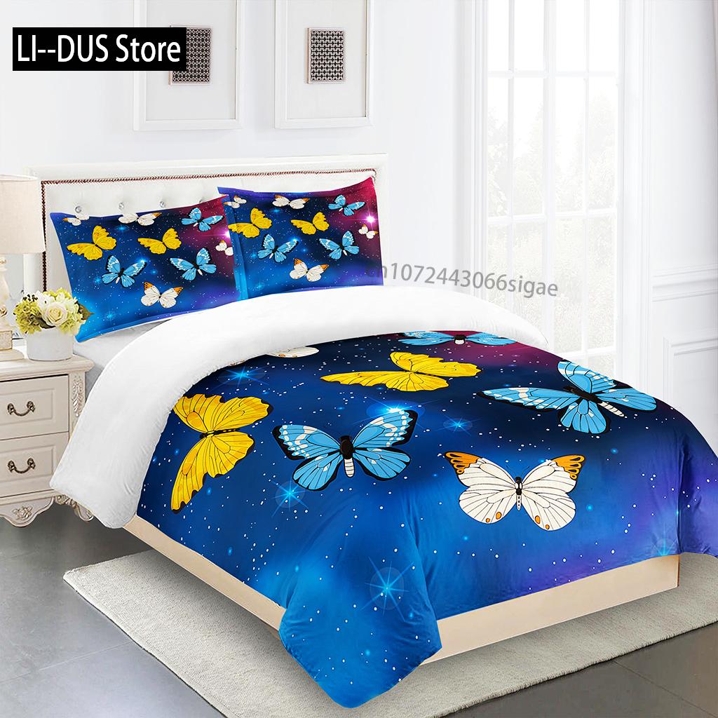 Comforter Dreamy Colorful Butterfly Girl3Pcs Queen King Full Size Bedding Linen Set 2 Seater 200X200 240X220 160X200 Comforter (quilt)-EU Single(135*200cm)3pcs
Comforter Dreamy Colorful Butterfly Girl3Pcs Queen King Full Size Bedding Linen Set 2 Seater 200X200 240X220 160X200 Comforter (quilt)-EU Single(135*200cm)3pcs