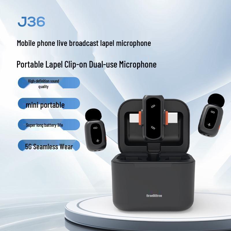 J36 Wireless Lavalier Mic: Two-in-One Digital Display with Charging Case & AI Noise Cancellation
J36 Wireless Lavalier Mic: Two-in-One Digital Display with Charging Case & AI Noise Cancellation
