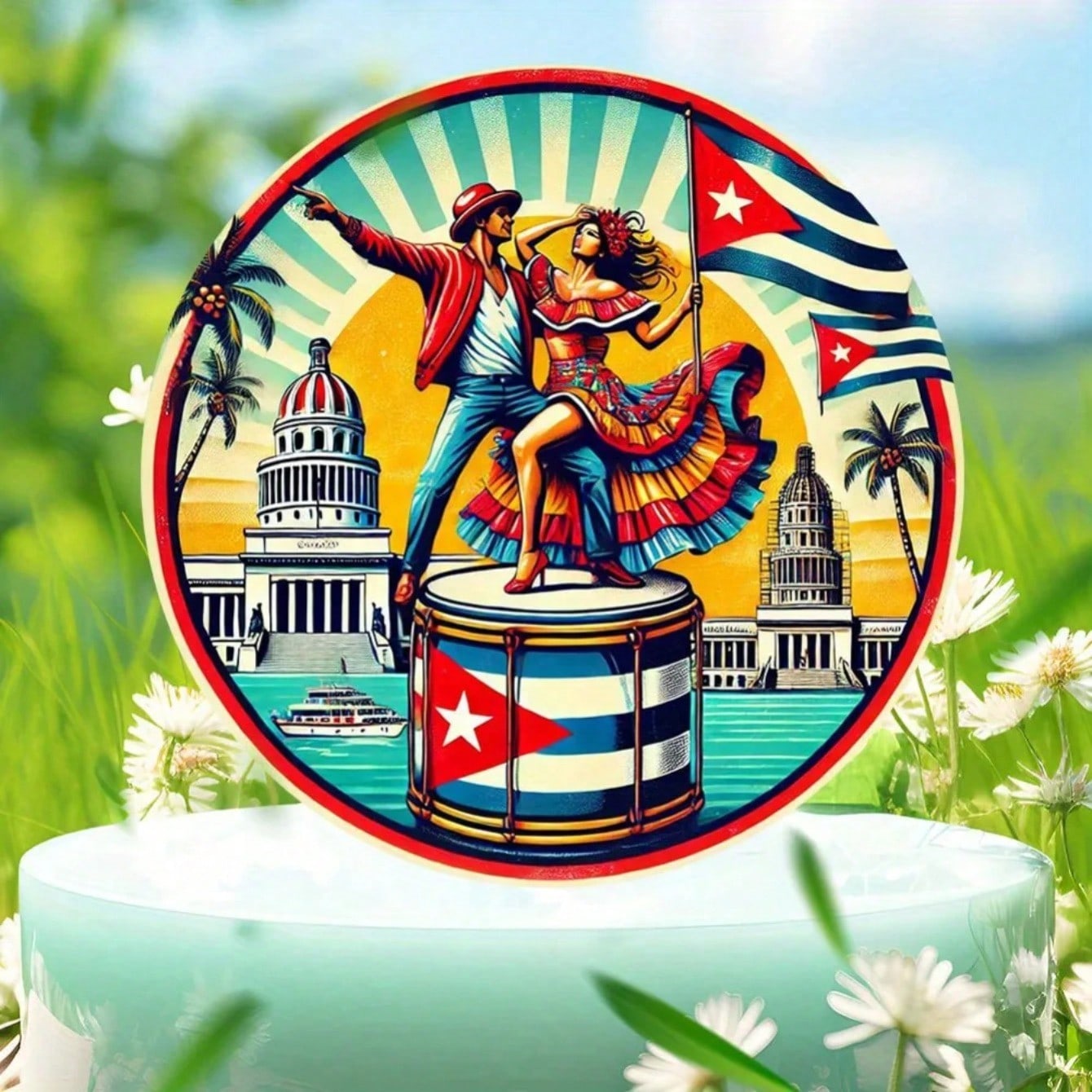 Vintage Travel Poster Round Metal Tin Sign Wall Decor for Garage Bar Kitchen Gift різнокольоровий
Vintage Travel Poster Round Metal Tin Sign Wall Decor for Garage Bar Kitchen Gift різнокольоровий