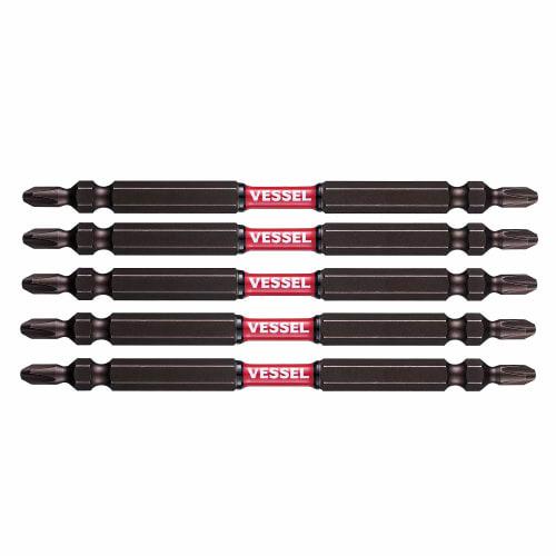 VESSEL 40V compatible double ended bit Sakisbo slim torsion +2 x 4.5 x 110mm 5 pieces SDT5P2110
VESSEL 40V compatible double ended bit Sakisbo slim torsion +2 x 4.5 x 110mm 5 pieces SDT5P2110