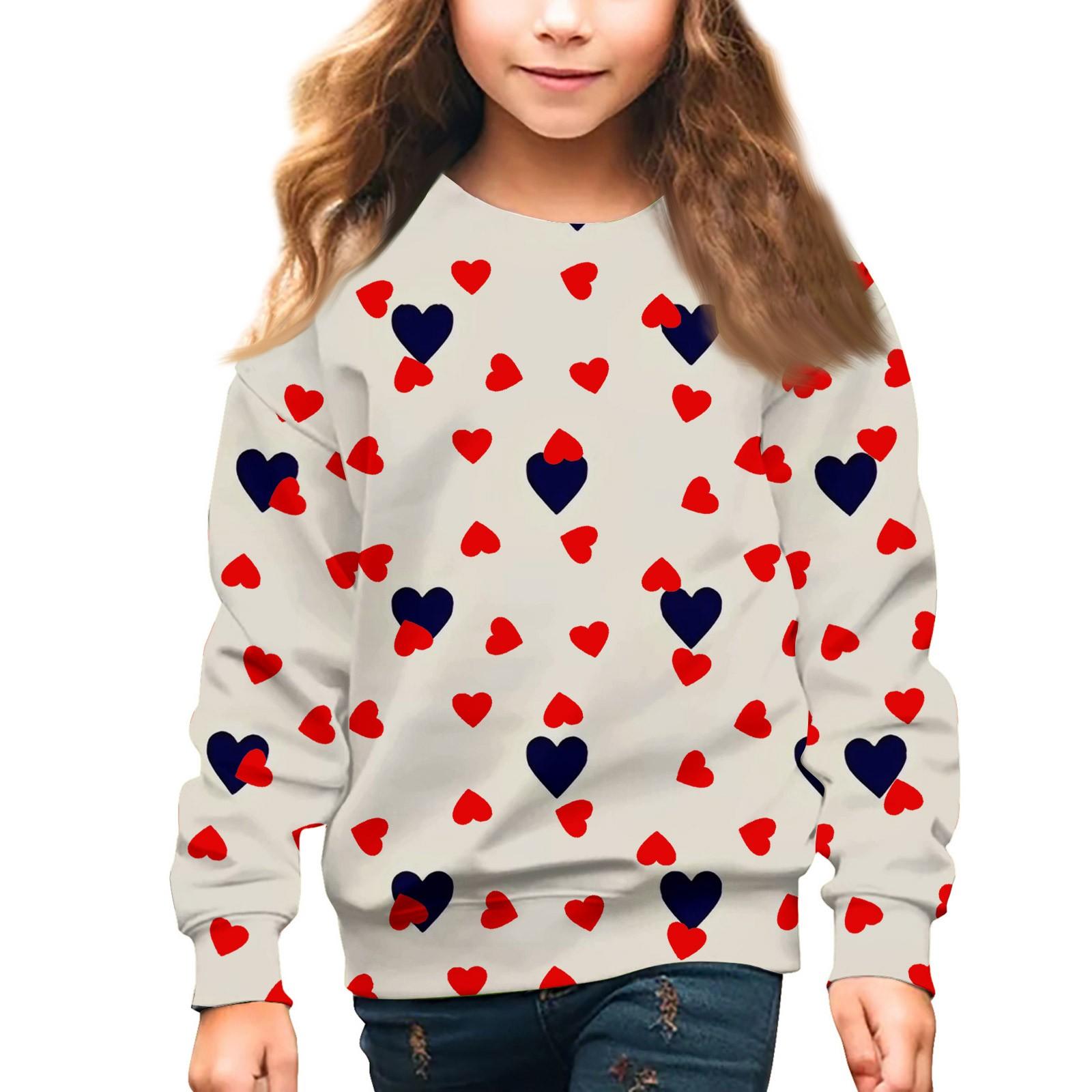 Девочки Круглый вырез Пуловеры для детей День святого Валентина Печатные топы 160 красный
Девочки Круглый вырез Пуловеры для детей День святого Валентина Печатные топы 160 красный