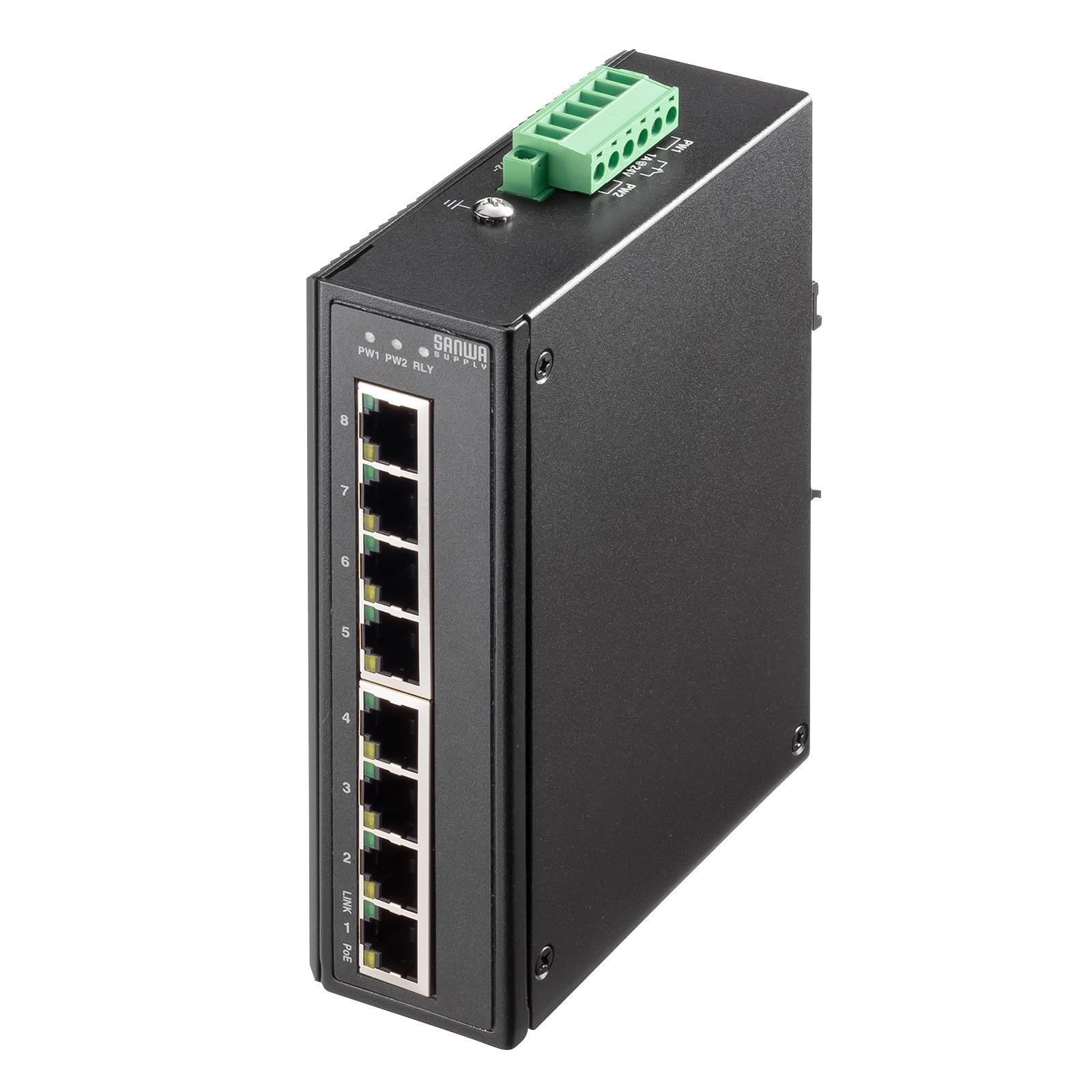 Sanwa Supply Industrial Gigabit Compatible PoE Hub (Висока міцність/8 портів) LAN-GIGAPOEFA83 чорний
Sanwa Supply Industrial Gigabit Compatible PoE Hub (Висока міцність/8 портів) LAN-GIGAPOEFA83 чорний