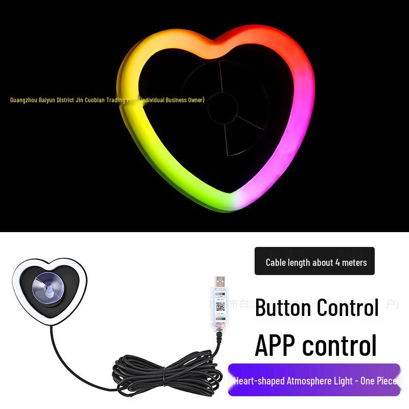 USB Neon Heart LED Window Light for Car Interior Decoration
USB Neon Heart LED Window Light for Car Interior Decoration