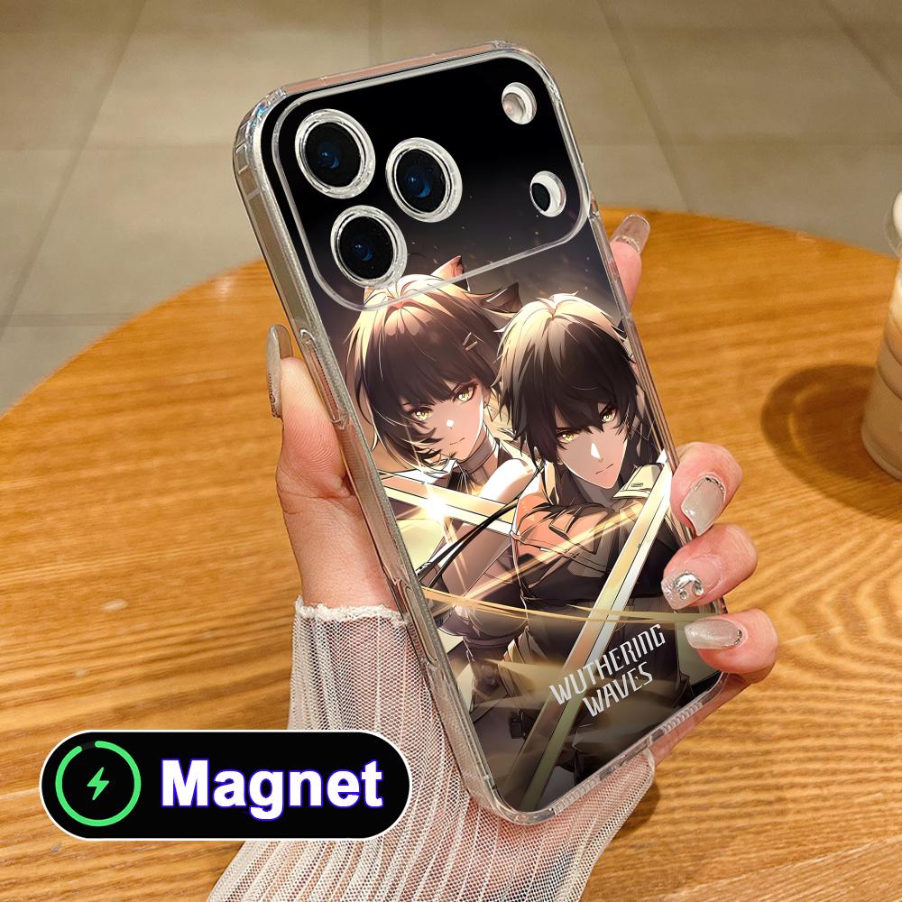 Wuthering Waves Rover Clear TPU Magsafe Mobile Phone Case for iPhone 17 16 15 14 13 12 11 Air Pro Max Plus Mini Colorful Cover iPhone 11 Pro Max
Wuthering Waves Rover Clear TPU Magsafe Mobile Phone Case for iPhone 17 16 15 14 13 12 11 Air Pro Max Plus Mini Colorful Cover iPhone 11 Pro Max