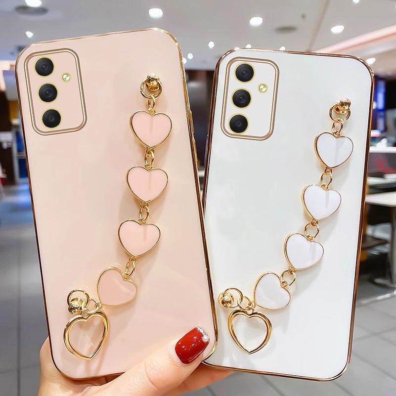 Роскошный чехол-браслет с сердечками для Samsung M54 M53 M33 M13 M23 F23 M52 M62 M51 Galaxy A71 A51 A21S A50 A10, покрытие на запястье
Роскошный чехол-браслет с сердечками для Samsung M54 M53 M33 M13 M23 F23 M52 M62 M51 Galaxy A71 A51 A21S A50 A10, покрытие на запястье