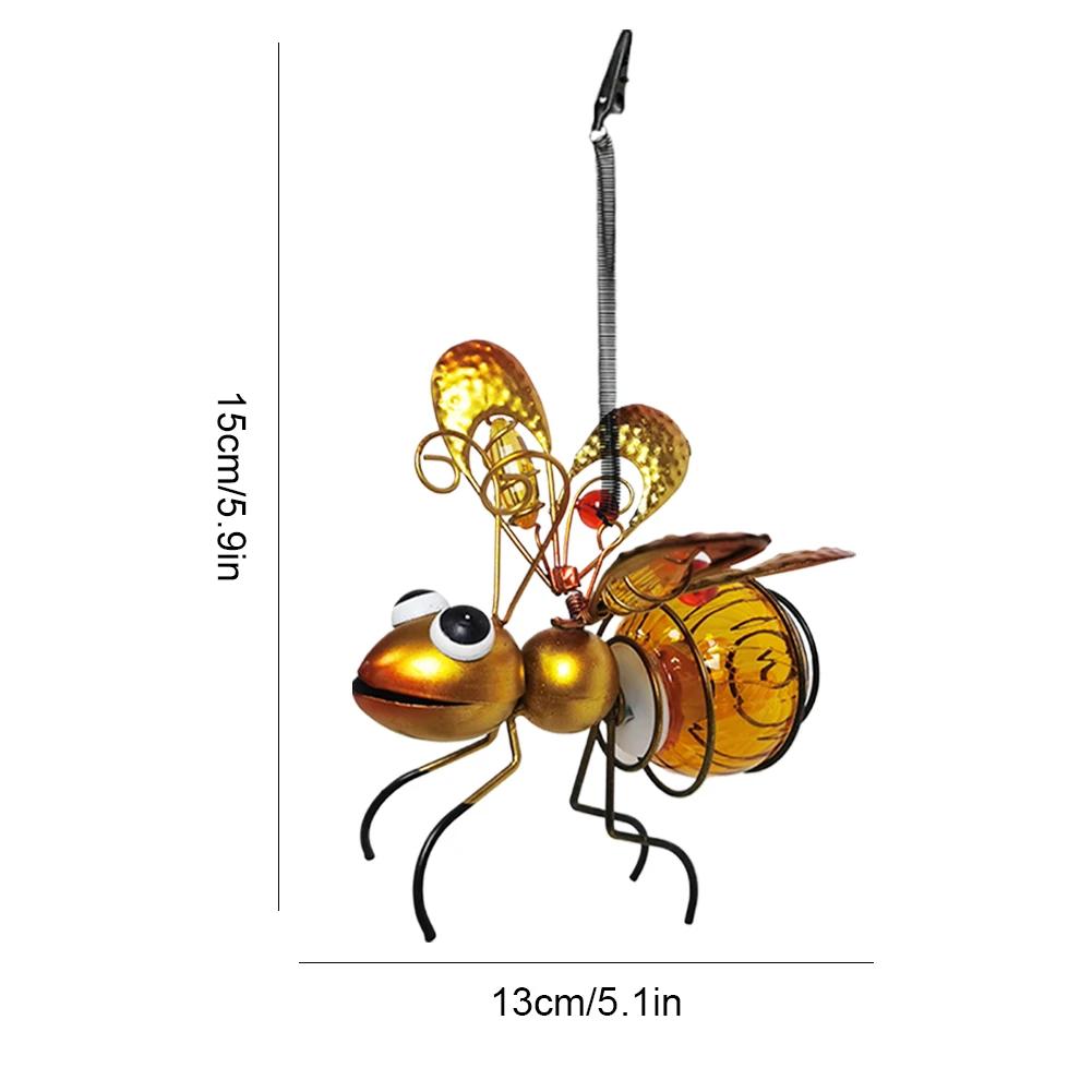 Solar-Powered Hanging Bee Light Waterproof Outdoor Hanging Lights with Bouncy Springs for Fence Yard Courtyard Garden Art Decor золотий
Solar-Powered Hanging Bee Light Waterproof Outdoor Hanging Lights with Bouncy Springs for Fence Yard Courtyard Garden Art Decor золотий