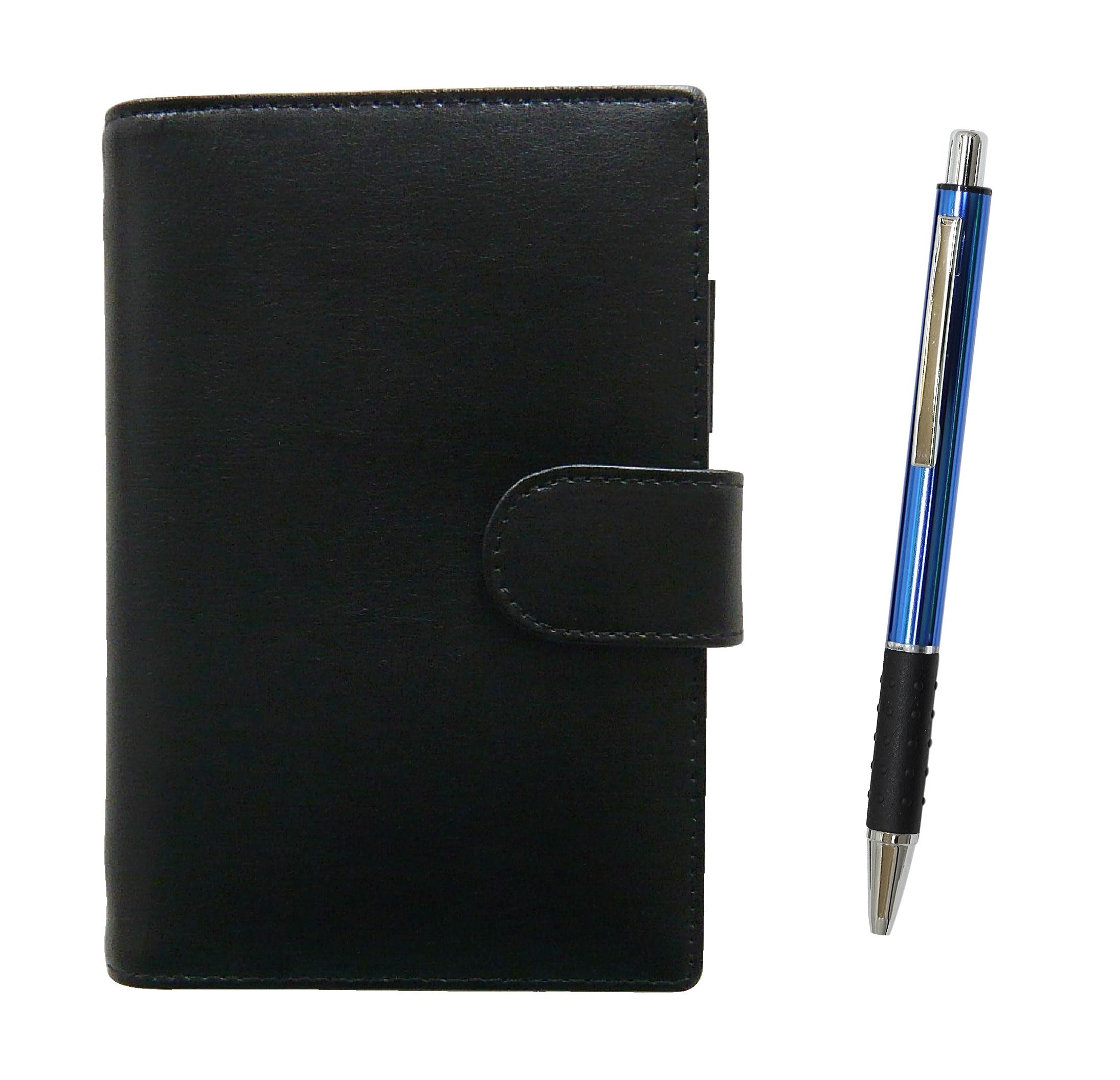 Takizawa Eco B7 Cowhide Mini System Notebook Black Metal Pitch Grip Ballpoint Pen Set Blue & T23-LS002B-WZ2067BP-L
Takizawa Eco B7 Cowhide Mini System Notebook Black Metal Pitch Grip Ballpoint Pen Set Blue & T23-LS002B-WZ2067BP-L