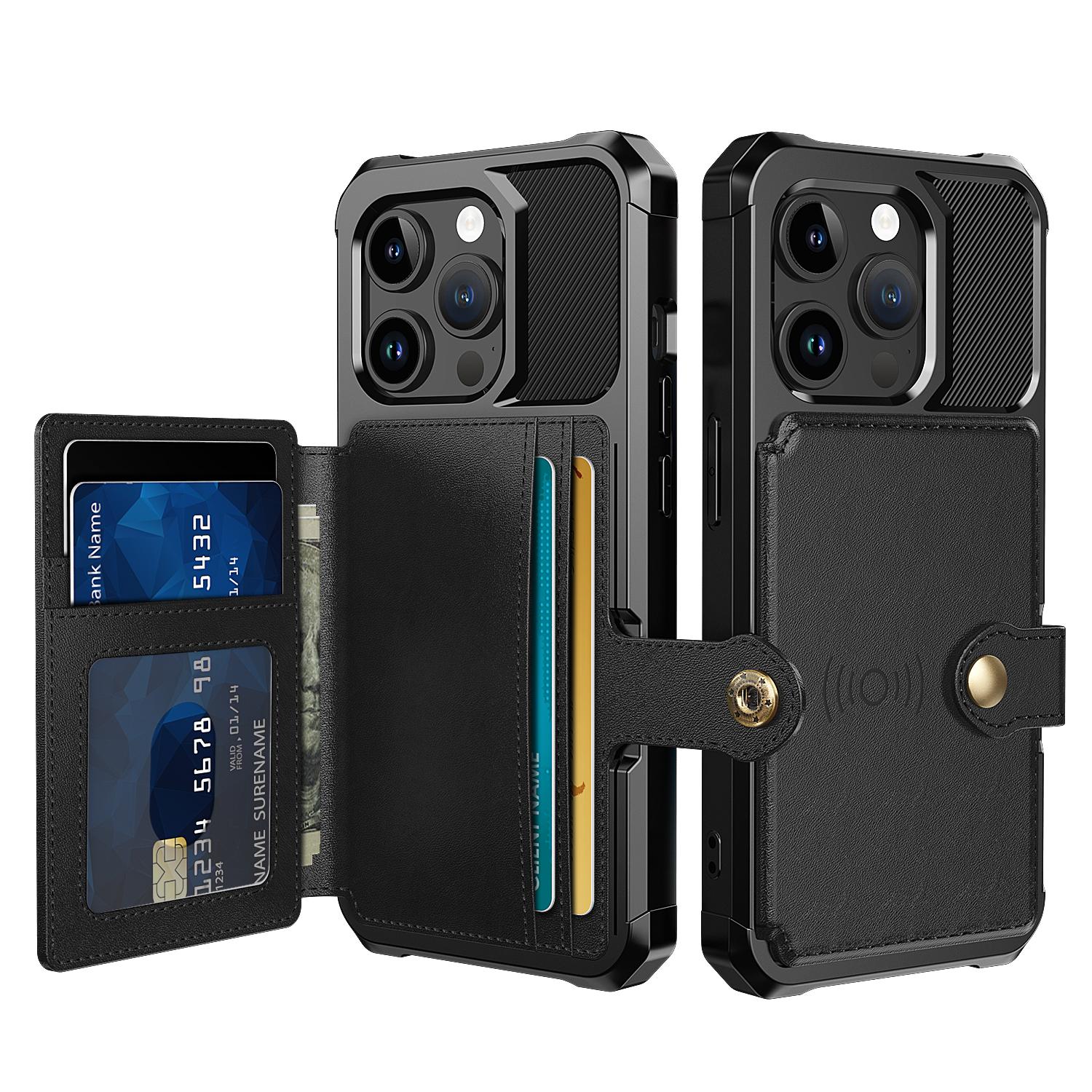 For iPhone 15 Pro Max Card Holder Wallet Phone Case PU Leather+TPU Cover Support Magnetic Car Mount Black
For iPhone 15 Pro Max Card Holder Wallet Phone Case PU Leather+TPU Cover Support Magnetic Car Mount Black