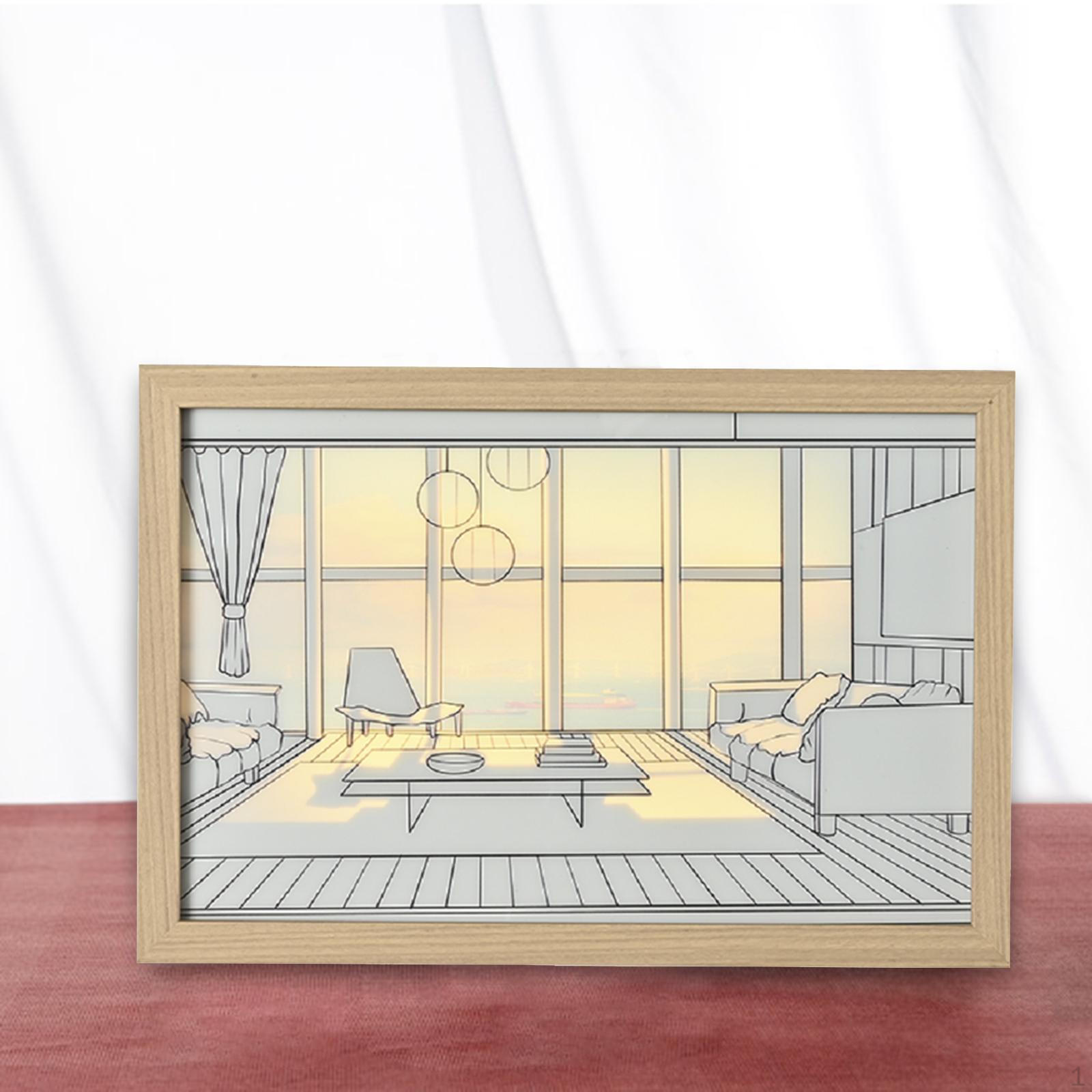 Decorative Painting with Light Rectangle Sunset Shadow Box Lighting Art Aesthetic Poster 31cmx21cm
Decorative Painting with Light Rectangle Sunset Shadow Box Lighting Art Aesthetic Poster 31cmx21cm