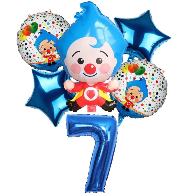 6 шт./комплект Мультфільм Клоун Plim Plip Фольговані повітряні кулі Дитячі прикраси для святкування Дня народження Постачання Baby Shower Air Globos Дитячі іграшки М ячі
6 шт./комплект Мультфільм Клоун Plim Plip Фольговані повітряні кулі Дитячі прикраси для святкування Дня народження Постачання Baby Shower Air Globos Дитячі іграшки М ячі