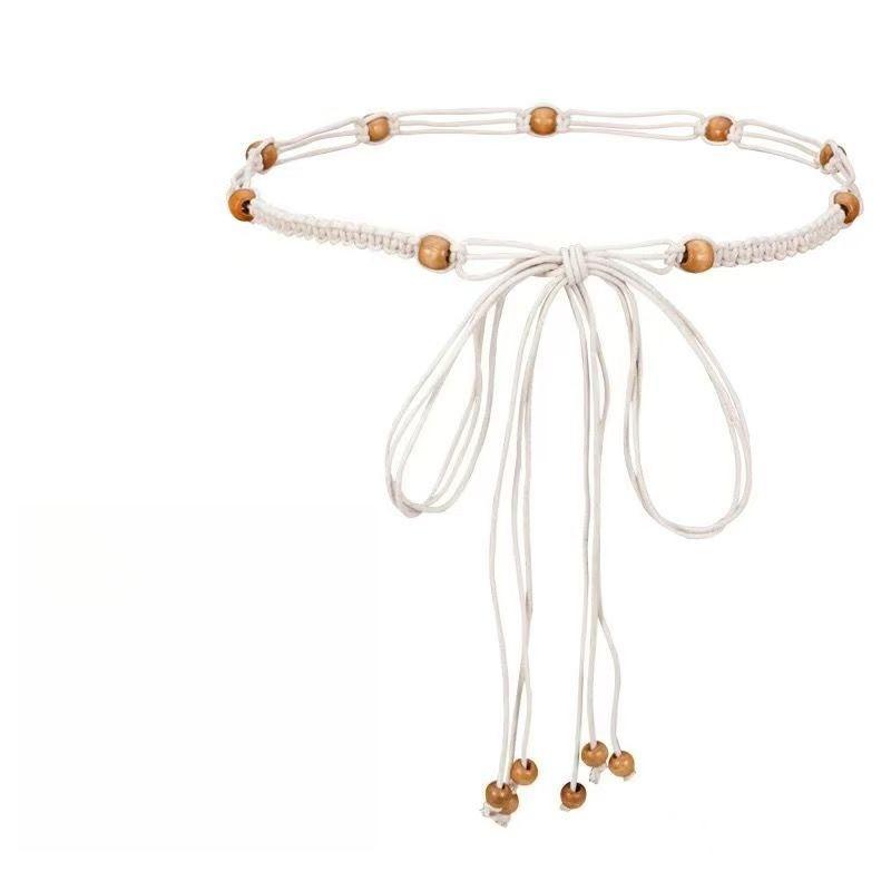 1pc Women s Minimalist Ethnic-style Woven Belt With Bead Strings Versatile And Chic Design Slim Waistband 14mm
1pc Women s Minimalist Ethnic-style Woven Belt With Bead Strings Versatile And Chic Design Slim Waistband 14mm