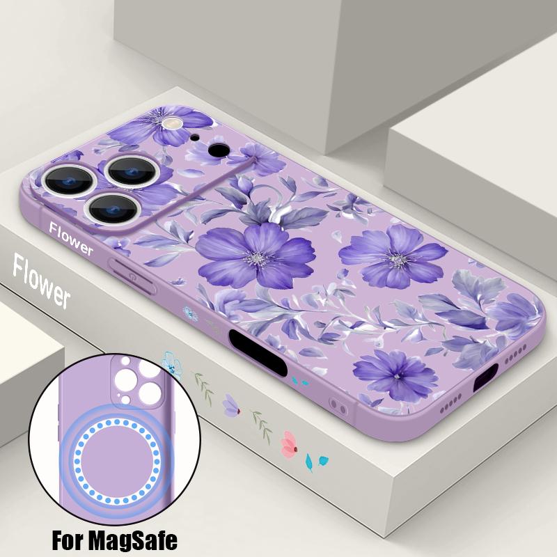 Blue Flowers Print Case For iPhone 17 Pro Max iPhone 16 15 14 13 Pro Max Magnetic For Magsafe Soft Silicone Phone Back Cover iPhone 14 Pro MAX фиолетовый
Blue Flowers Print Case For iPhone 17 Pro Max iPhone 16 15 14 13 Pro Max Magnetic For Magsafe Soft Silicone Phone Back Cover iPhone 14 Pro MAX фиолетовый