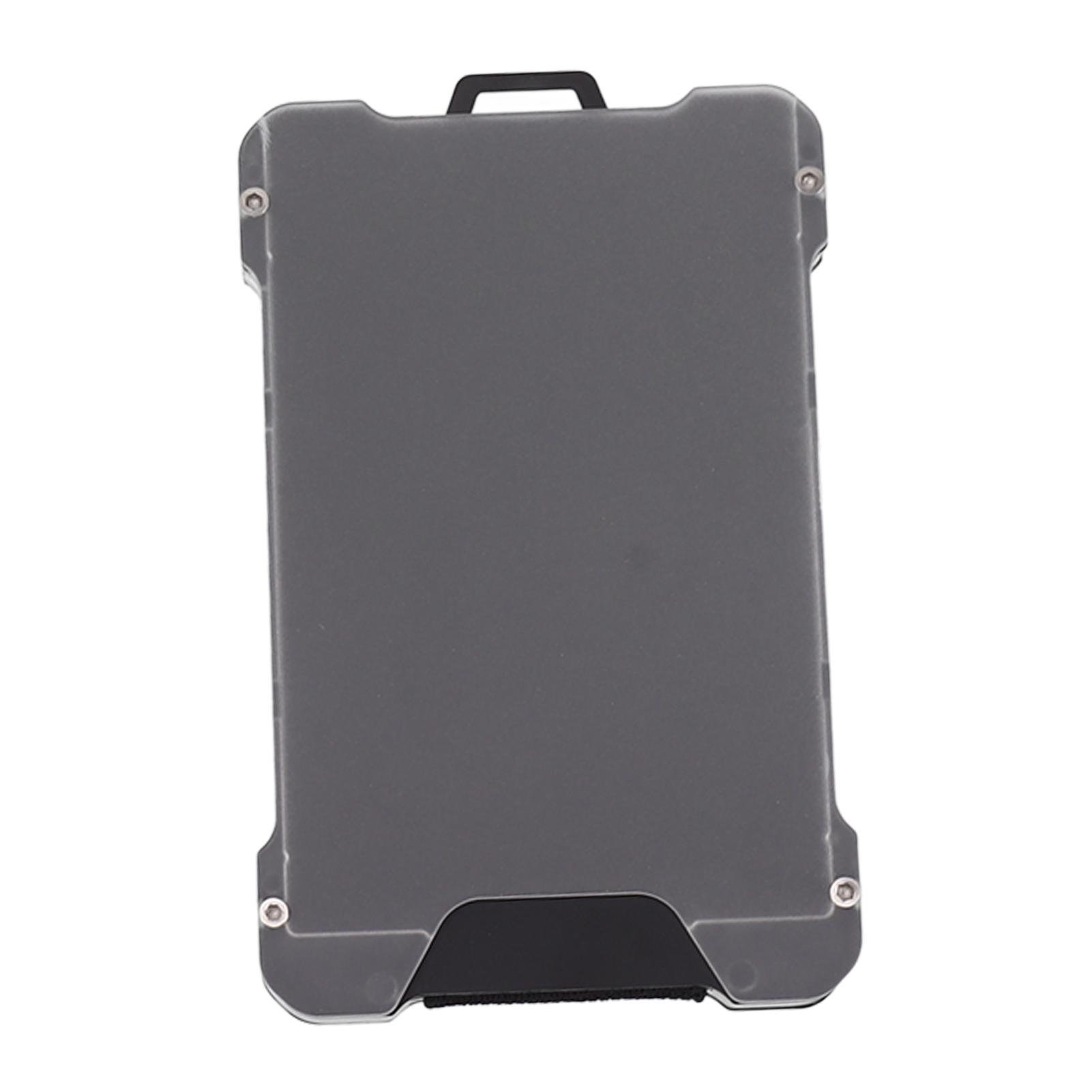 Тонкий кошелек с прозрачным карманом для карточек, держатель для карт из алюминиевого сплава с защитой от размагничивания, синий серебряный