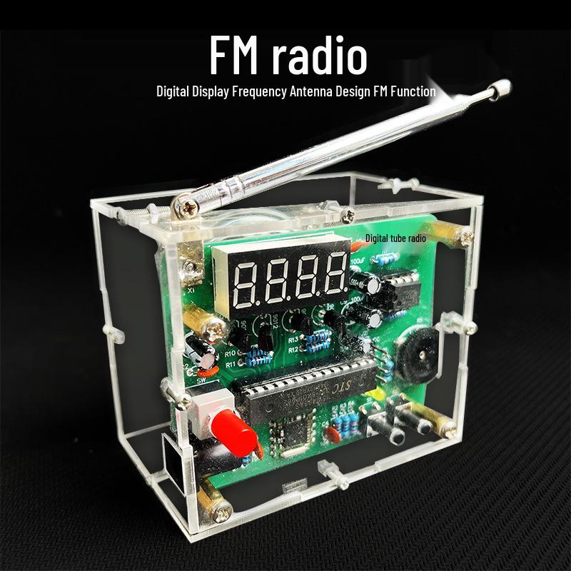 DIY Міні-цифровий ламповий FM-радіо збірний комплект Empty PCB Board (No Components)
DIY Міні-цифровий ламповий FM-радіо збірний комплект Empty PCB Board (No Components)