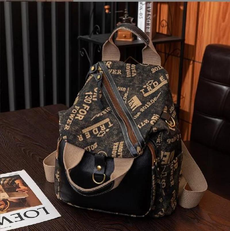 Women Korean Fashion Large Capacity Denim Canvas Travel Backpack Multifunctional Casual Shoulder Bags Totes School Crossbody Bag W33CMXH36CM
Women Korean Fashion Large Capacity Denim Canvas Travel Backpack Multifunctional Casual Shoulder Bags Totes School Crossbody Bag W33CMXH36CM