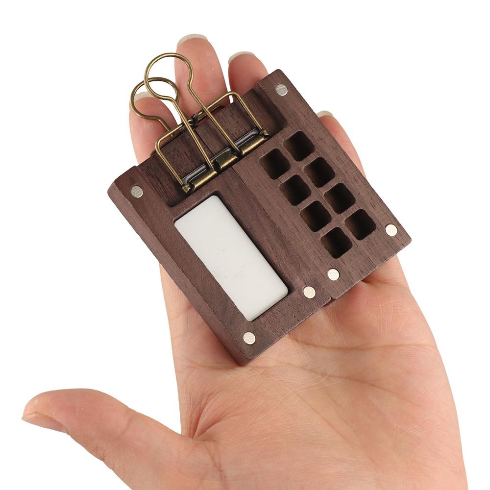 Black Walnut Wooden Paint Empty Box Empty Box 8 Grid 0.5ml Watercolor Paint Palette Acrylic style 2
Black Walnut Wooden Paint Empty Box Empty Box 8 Grid 0.5ml Watercolor Paint Palette Acrylic style 2