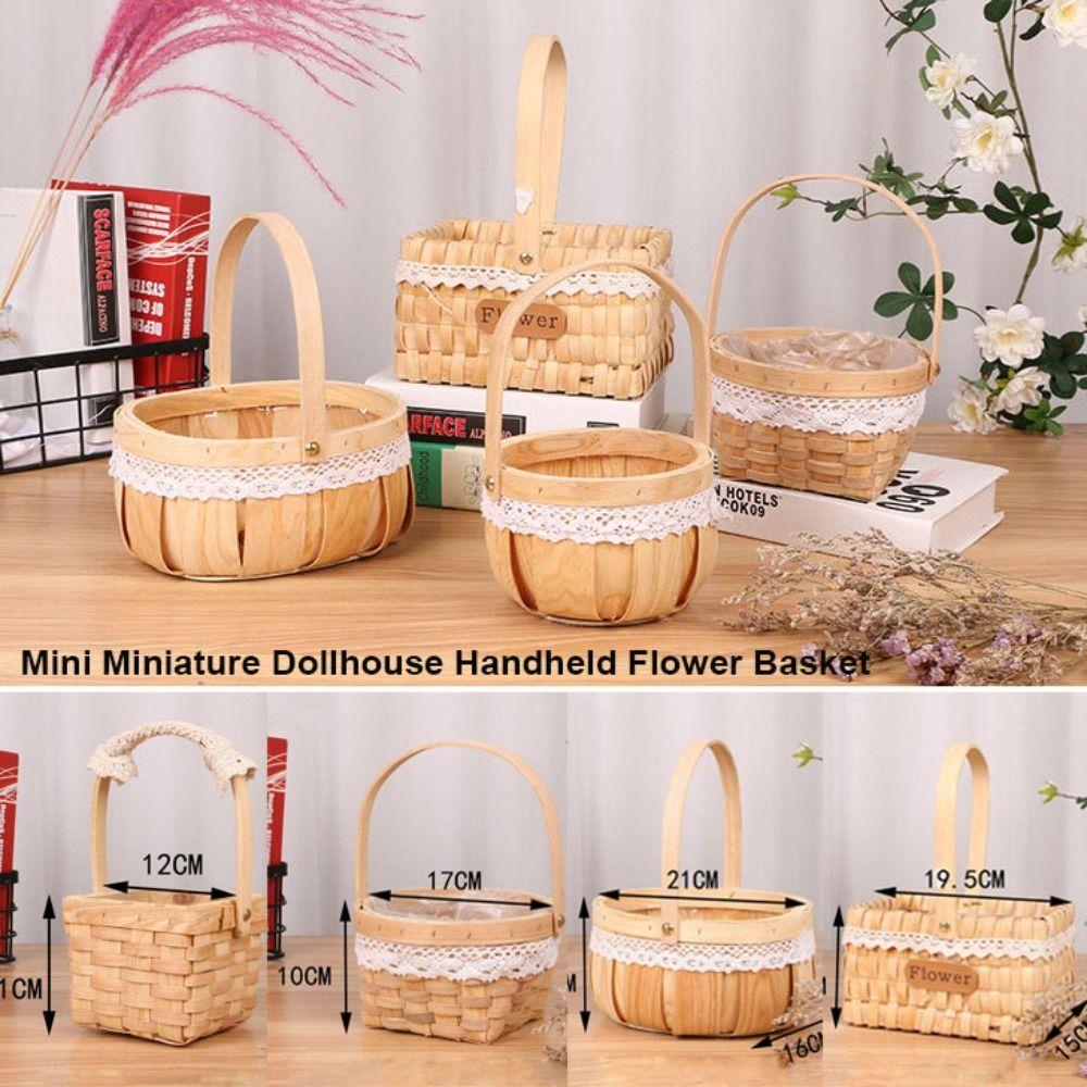 Fashion Dollhouse Basket Paper Vine Handheld Flower Basket For BJD Dolls/for Ob11 Dolls 15*15*11cm
Fashion Dollhouse Basket Paper Vine Handheld Flower Basket For BJD Dolls/for Ob11 Dolls 15*15*11cm