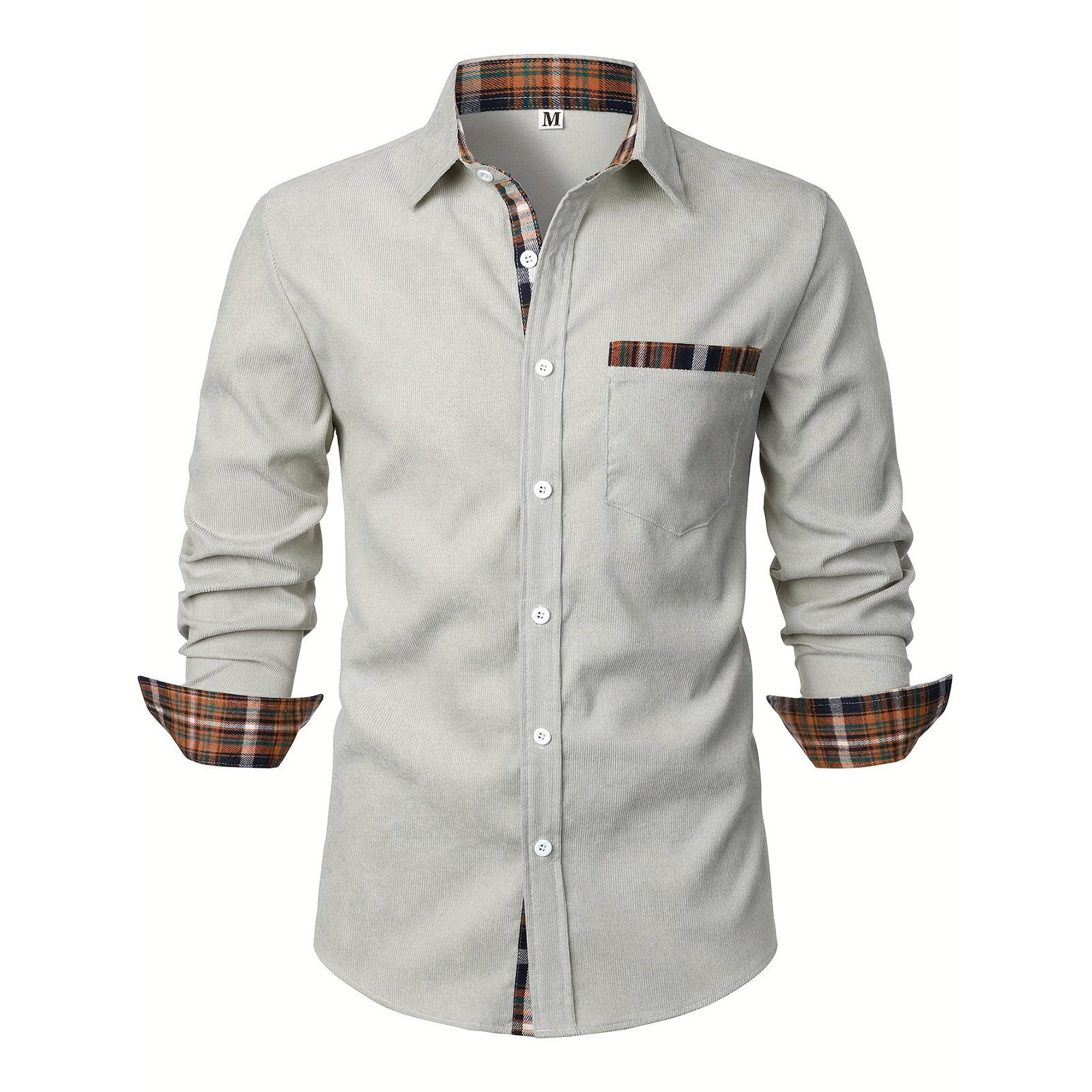 Men s Casual Outdoor Collared Corduroy Long-Sleeve Shirt M бежевий
Men s Casual Outdoor Collared Corduroy Long-Sleeve Shirt M бежевий