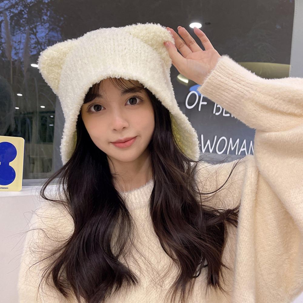 Protection For Adult Winter For Female Hat Ear Protection Hat Bear Ear Hat Women Winter Cap
Protection For Adult Winter For Female Hat Ear Protection Hat Bear Ear Hat Women Winter Cap