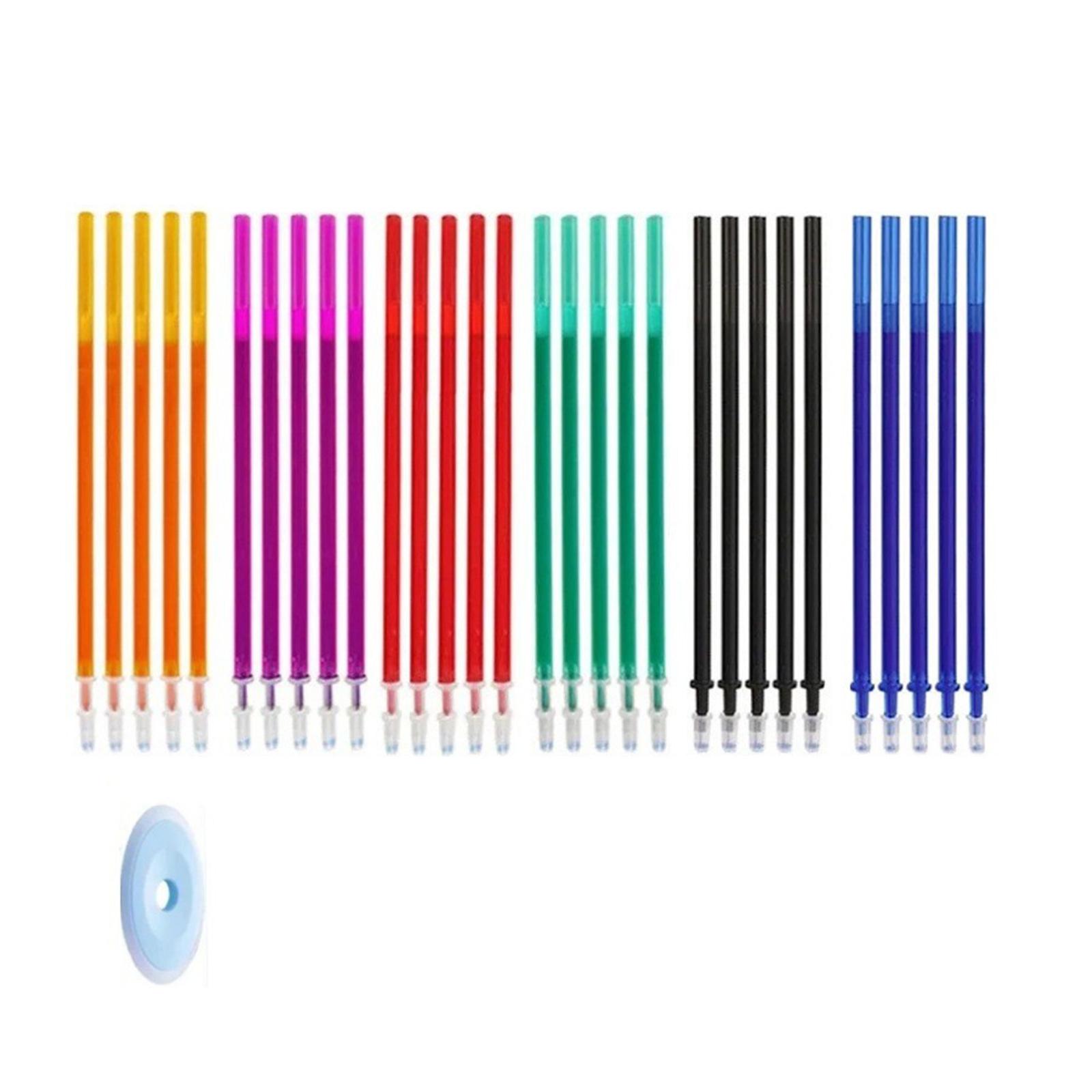 30/45 шт. Стираемые гелевые стержни для письма и заметок, 0,5 мм, тонкий наконечник, стираемые стержни для ручек, школьные и офисные принадлежности B