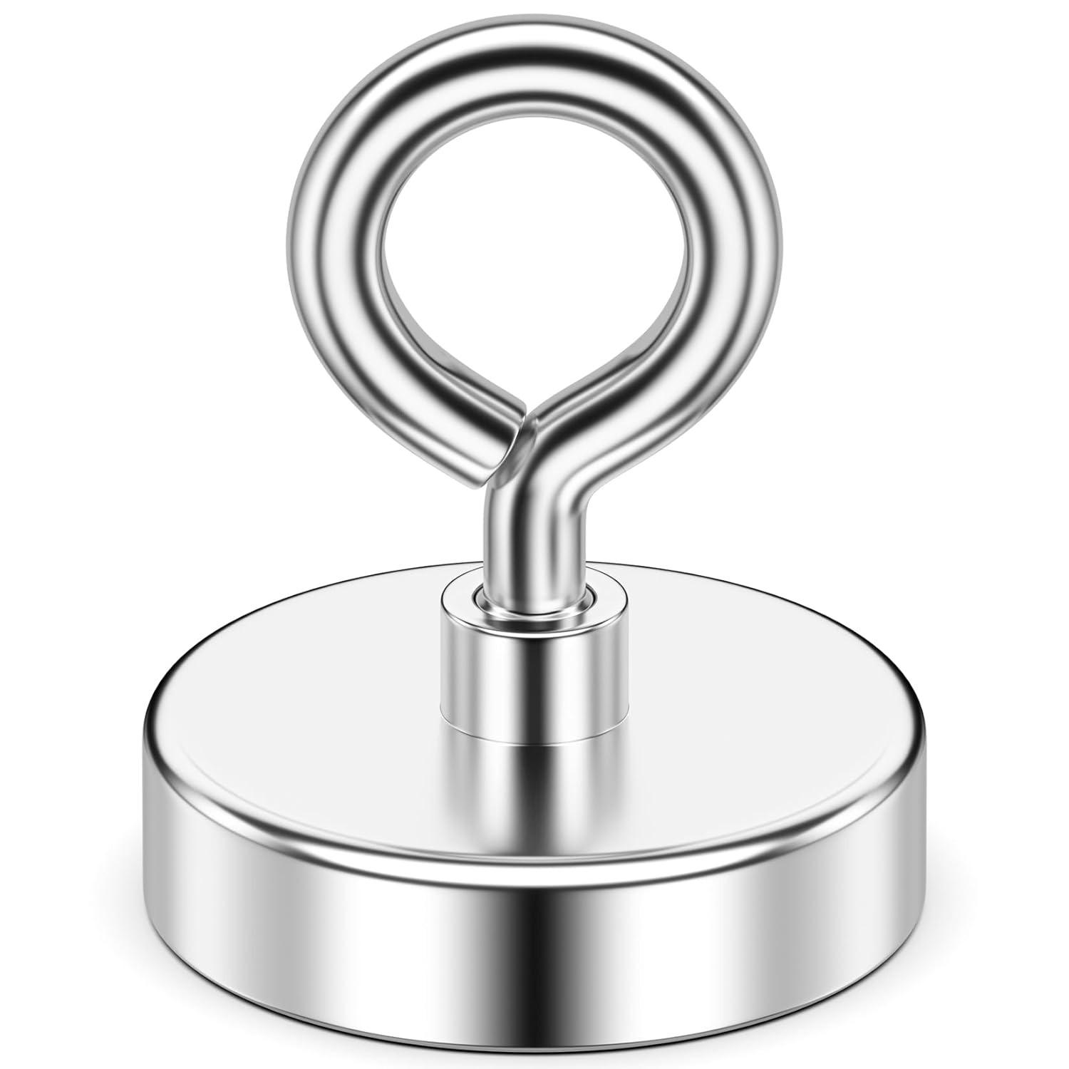 Fishing Magnet for Holiday,Super Strong Rare Earth Magnet,350 lbs Heavy Duty with Countersunk Hole Eyebolt,2 inch Single-Sided for Kitchen Accessories 2.0 inches
Fishing Magnet for Holiday,Super Strong Rare Earth Magnet,350 lbs Heavy Duty with Countersunk Hole Eyebolt,2 inch Single-Sided for Kitchen Accessories 2.0 inches