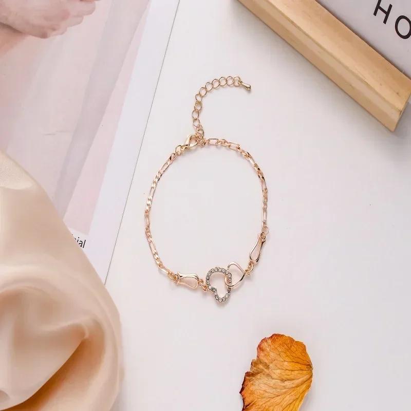 Классическая цепочка из нержавеющей стали, двойной кулон в виде сердца, браслет-анклет Любовь , модный трендовый шарм-браслет, женская модная бижутерия для вечеринок, подарок розового золота
Классическая цепочка из нержавеющей стали, двойной кулон в виде сердца, браслет-анклет Любовь , модный трендовый шарм-браслет, женская модная бижутерия для вечеринок, подарок розового золота