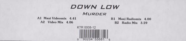 12inch Record DOWN LOW - Murder KTR000812 K-Town Records 1996 Germany Rap & Hip-Hop/R&B Used
12inch Record DOWN LOW - Murder KTR000812 K-Town Records 1996 Germany Rap & Hip-Hop/R&B Used