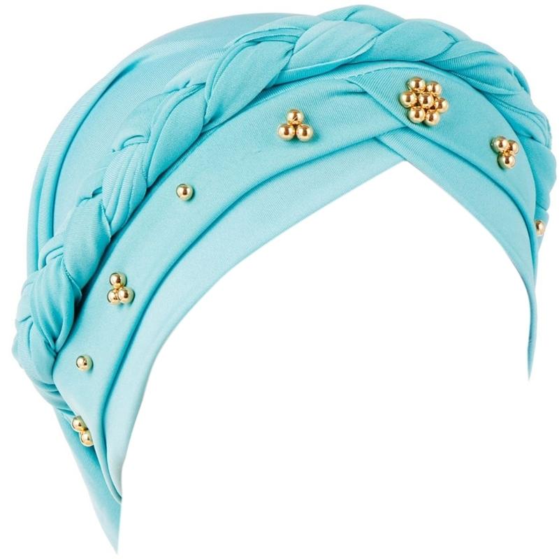 Single Color Beads Embellished Headscarf Stretchy Ponytail Hat Outdoor Activity Gear светло-синий
Single Color Beads Embellished Headscarf Stretchy Ponytail Hat Outdoor Activity Gear светло-синий
